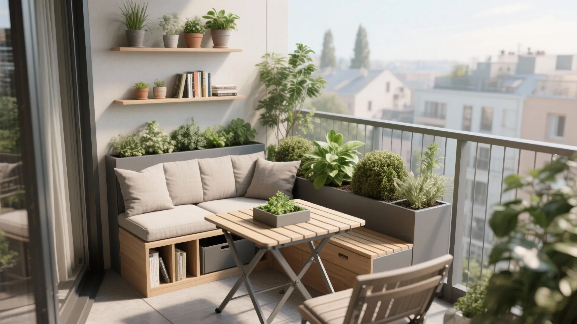 Multi-Use Furniture with Hidden Planters