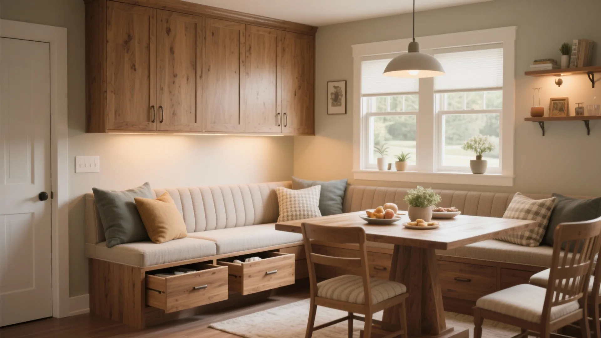 5. Bench-Seat Cabinets