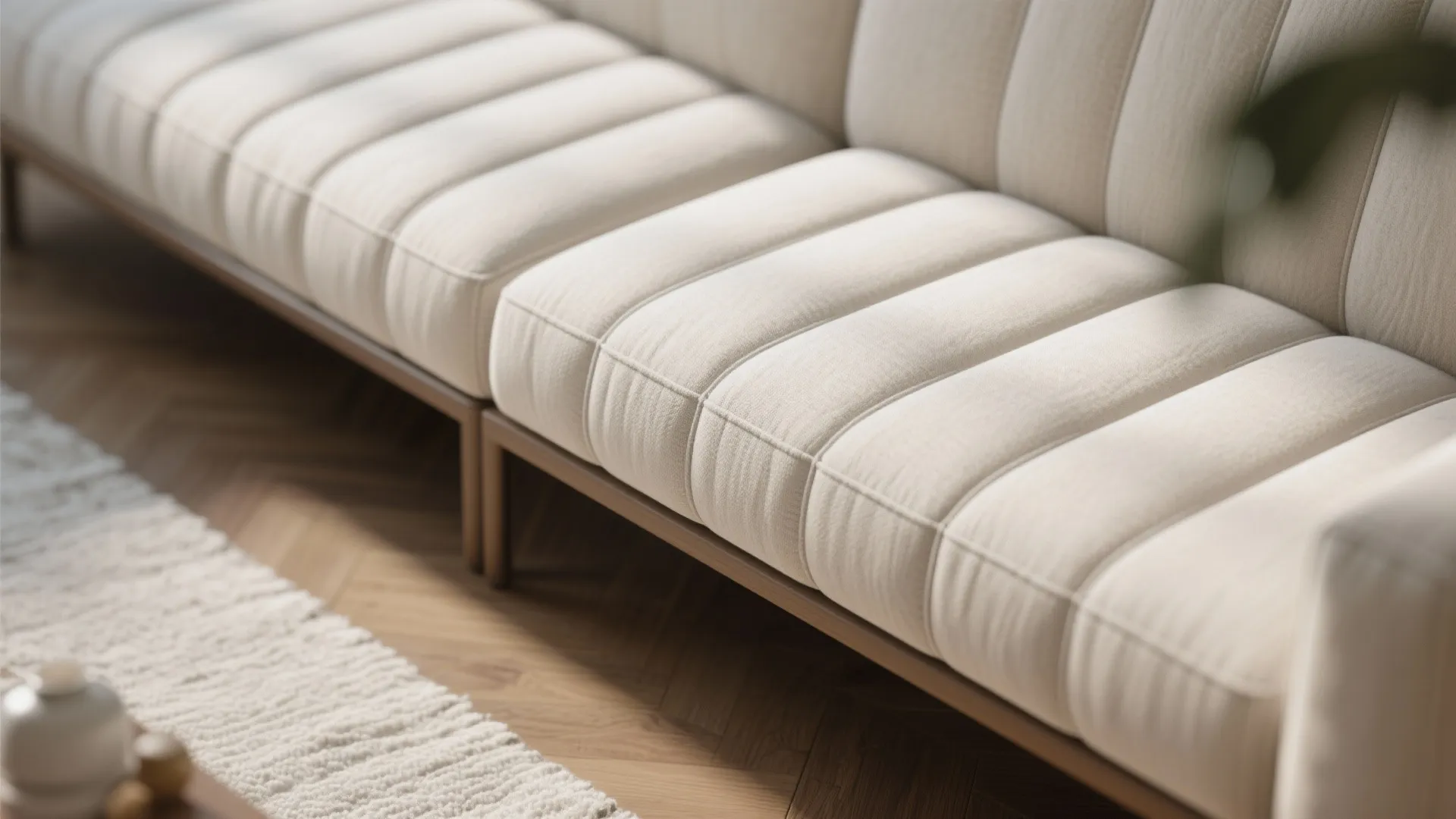 Tight-Back Bench Seat & Vertical Lines