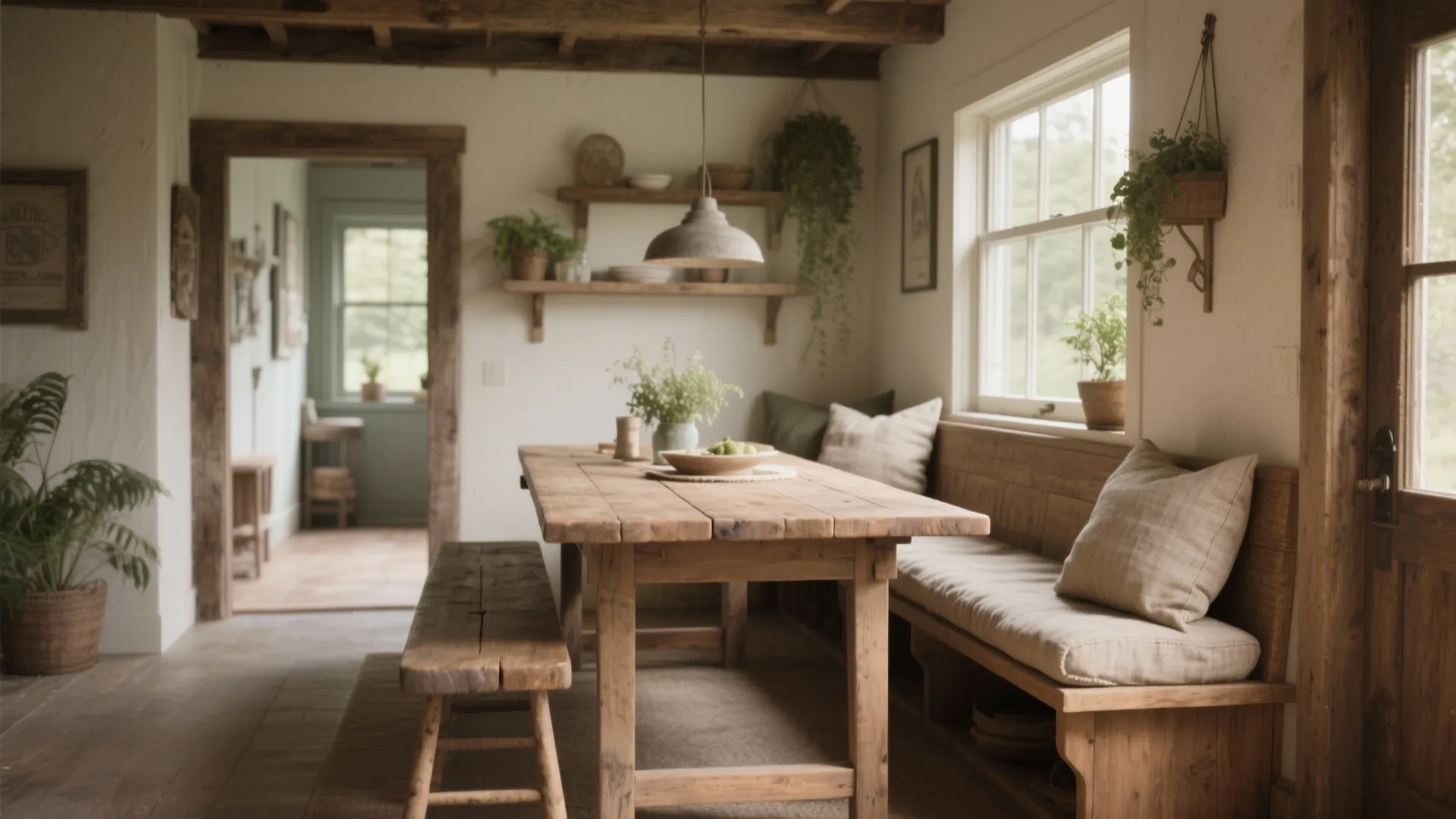 2. Bench Seating to Maximize Capacity