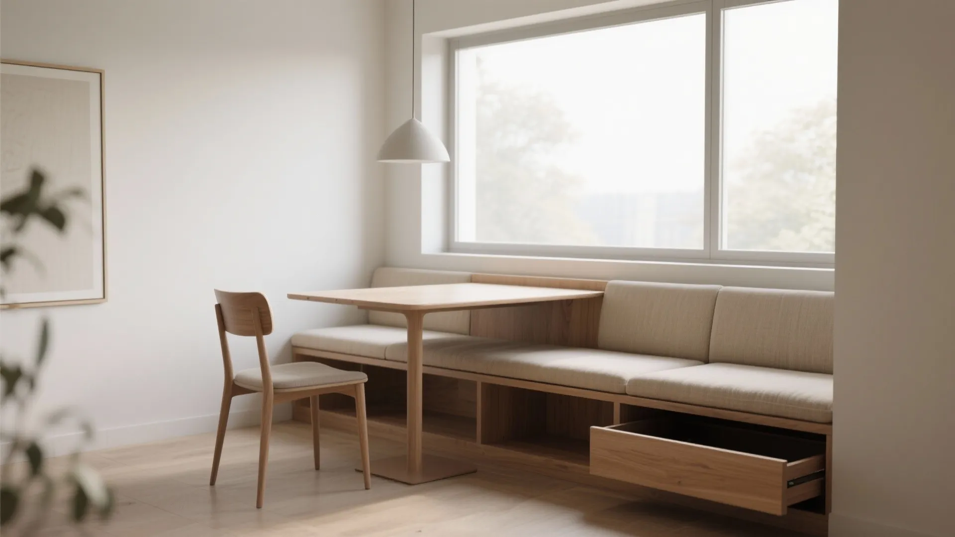 3. Bench Seating for Compact Comfort