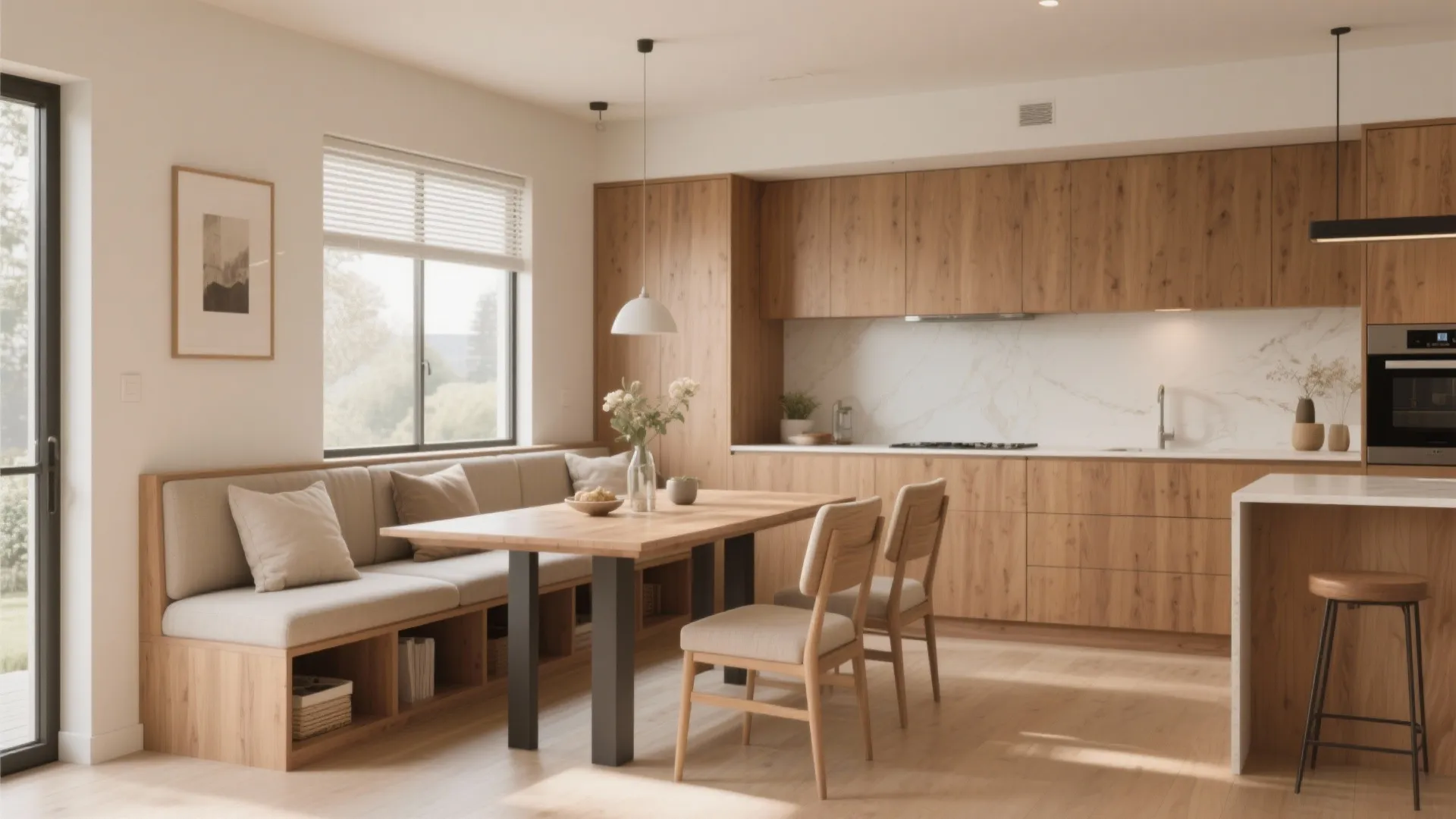 3. Bench Seating with Storage