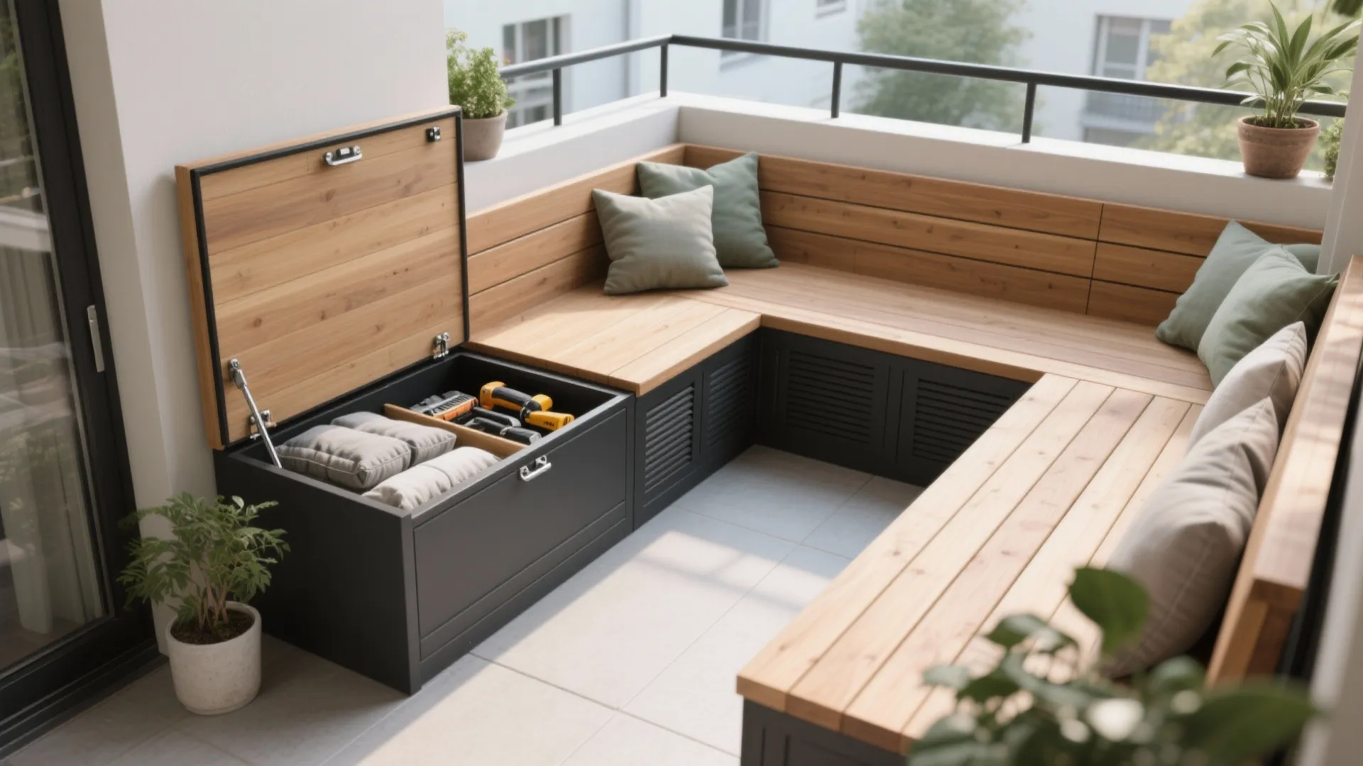 Built-In Seating With Hidden Storage