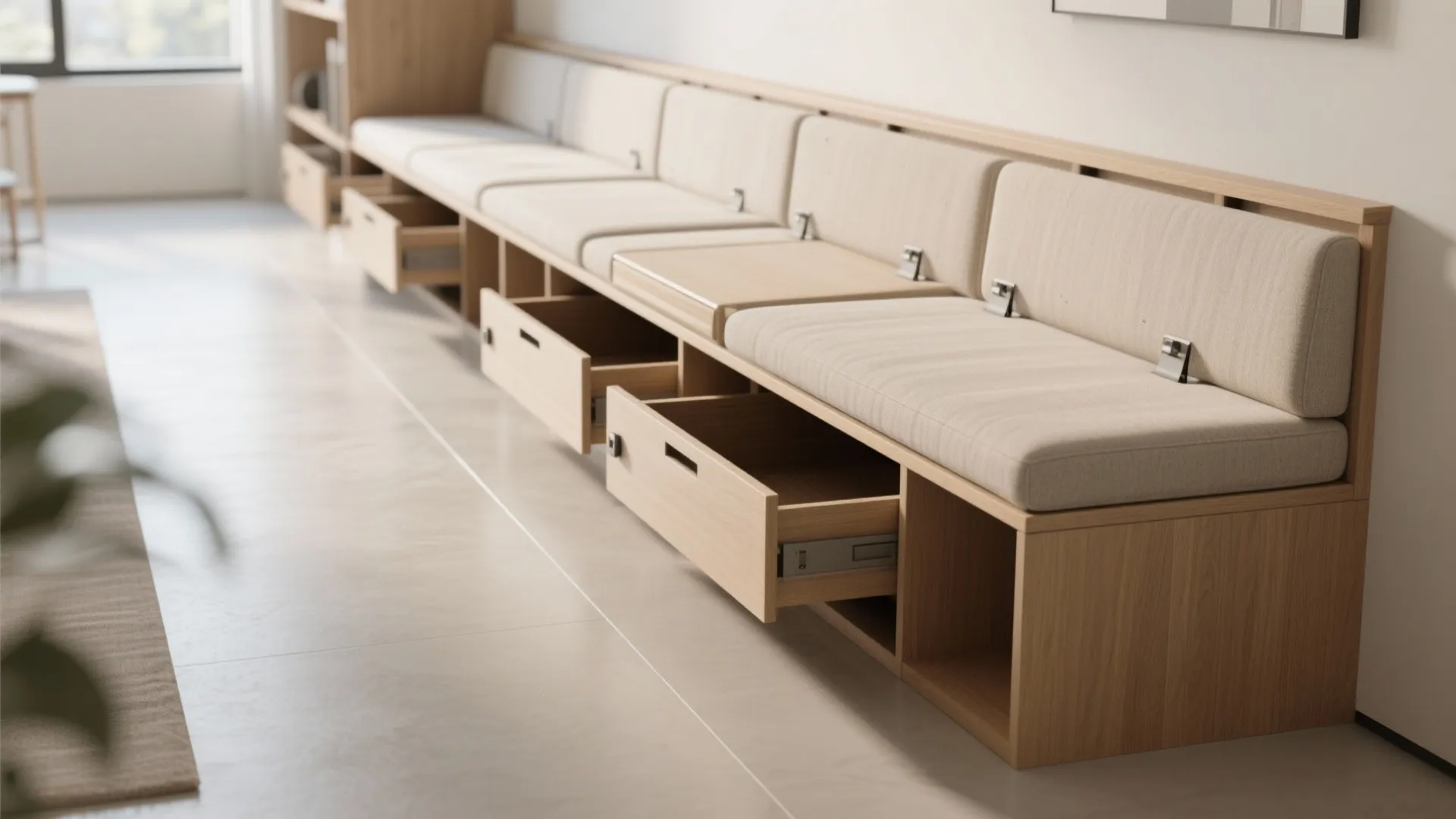 2. Bench + storage hybrid