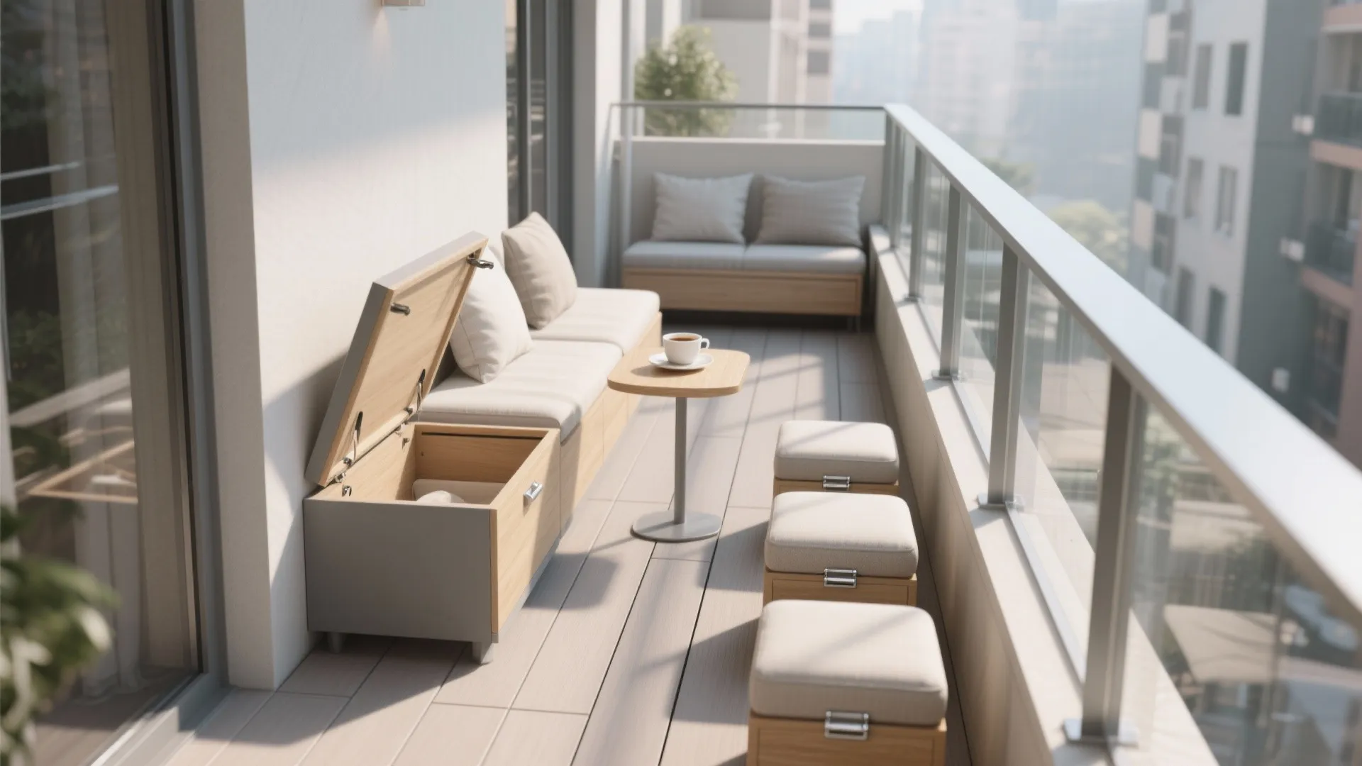 Multi-use seating that doubles as storage