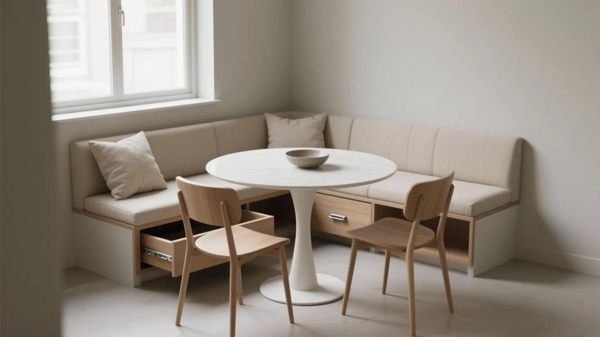 1) Built-In Bench With Hidden Storage