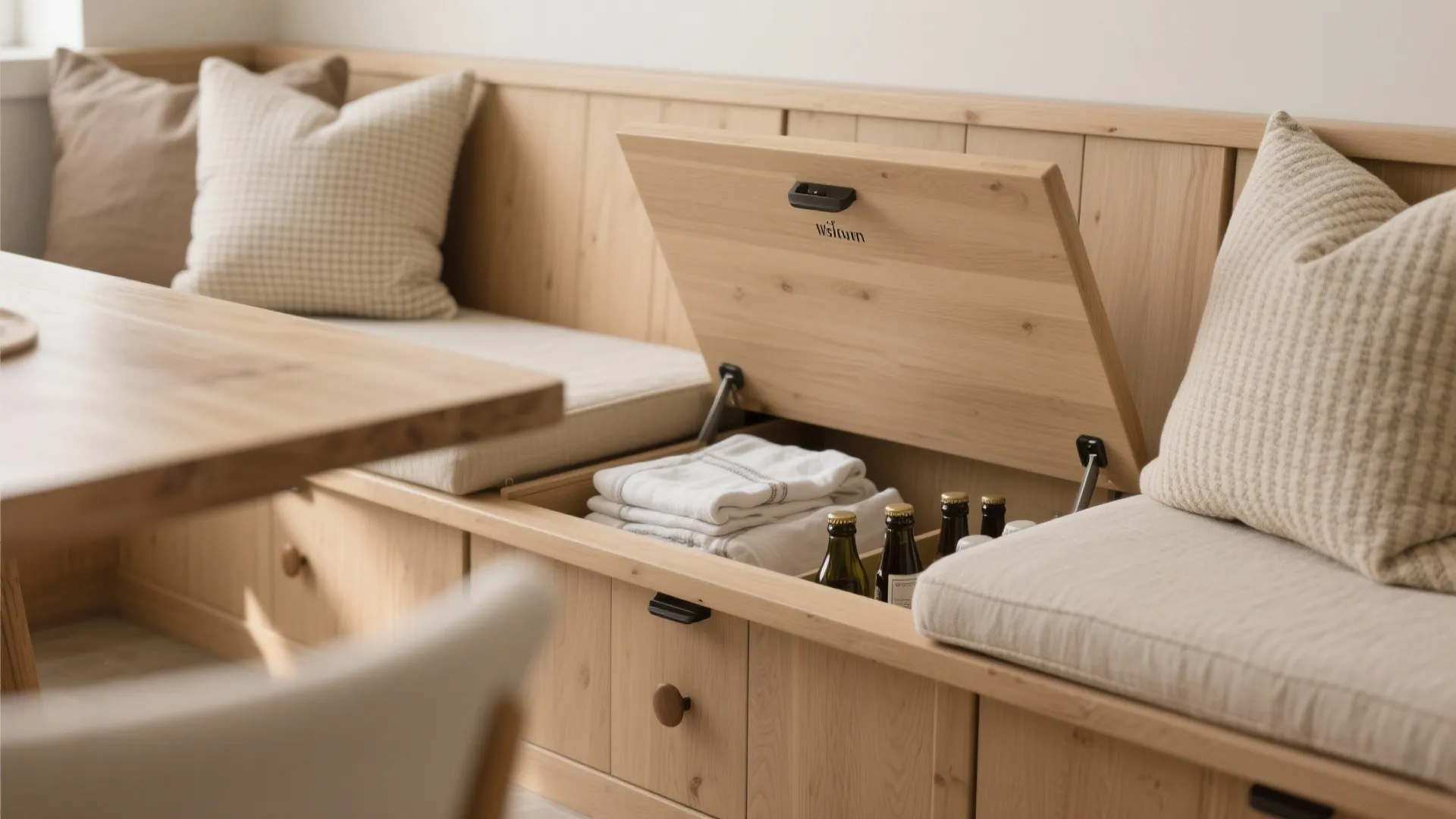 3. Built-in Benches with Storage