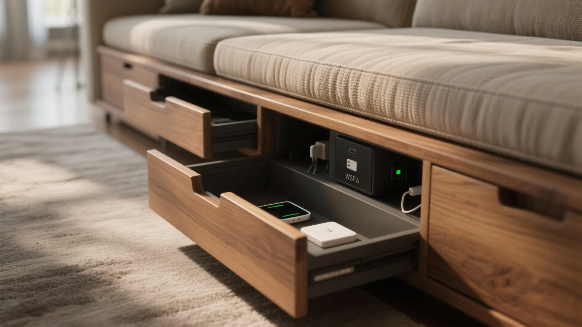 4. Multi-functional furniture: bench + table combo