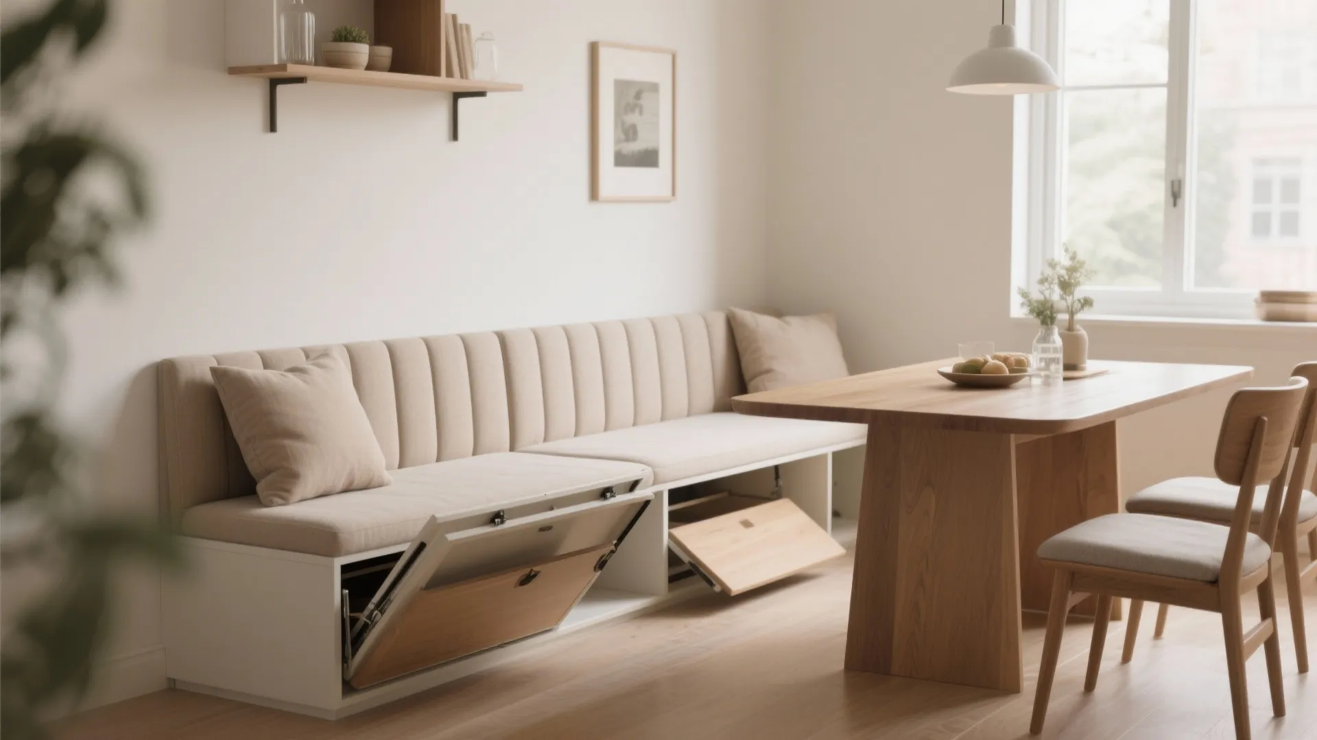 6. Bench Seating with Storage