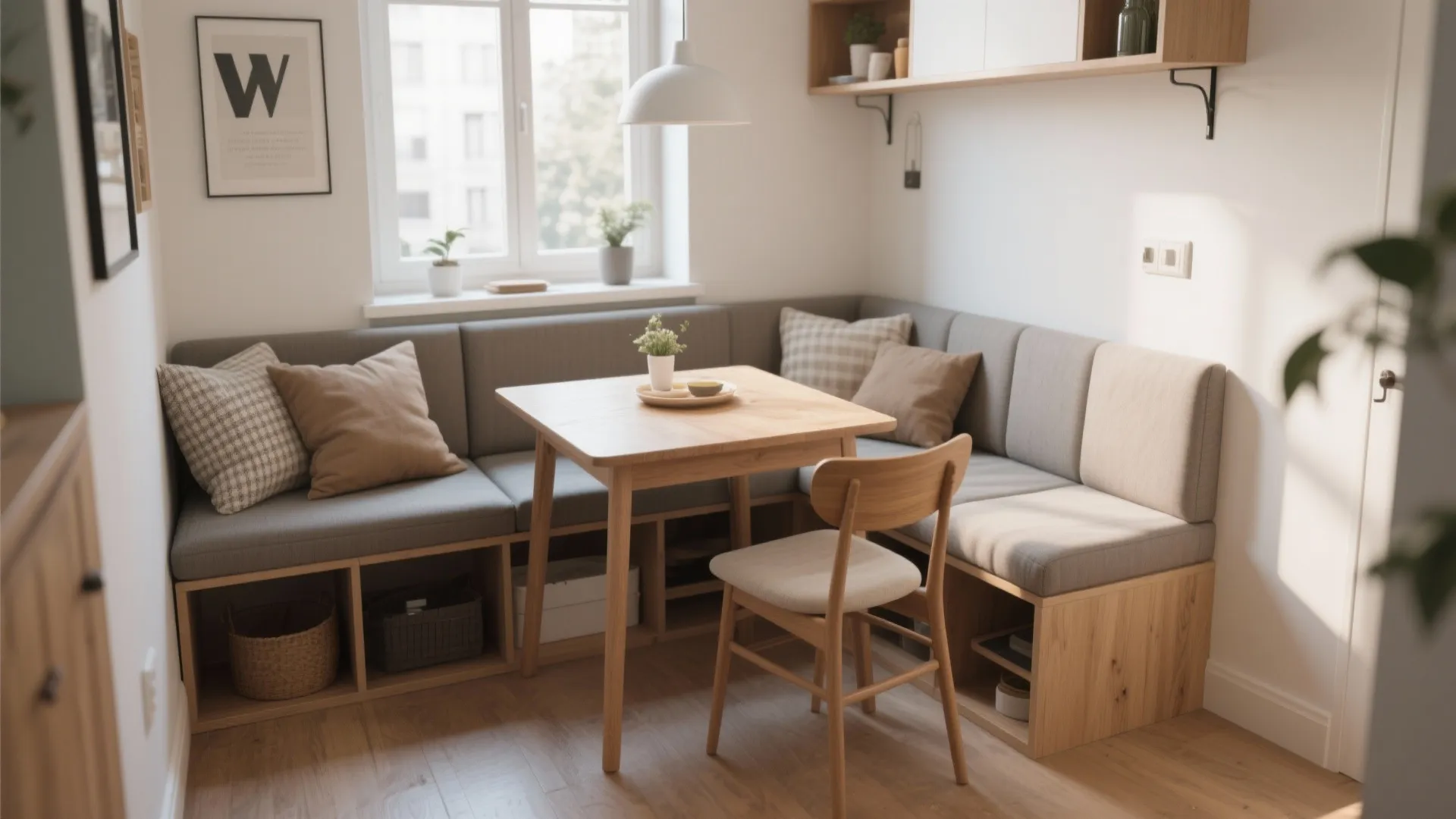 3. Bench Seating with Storage