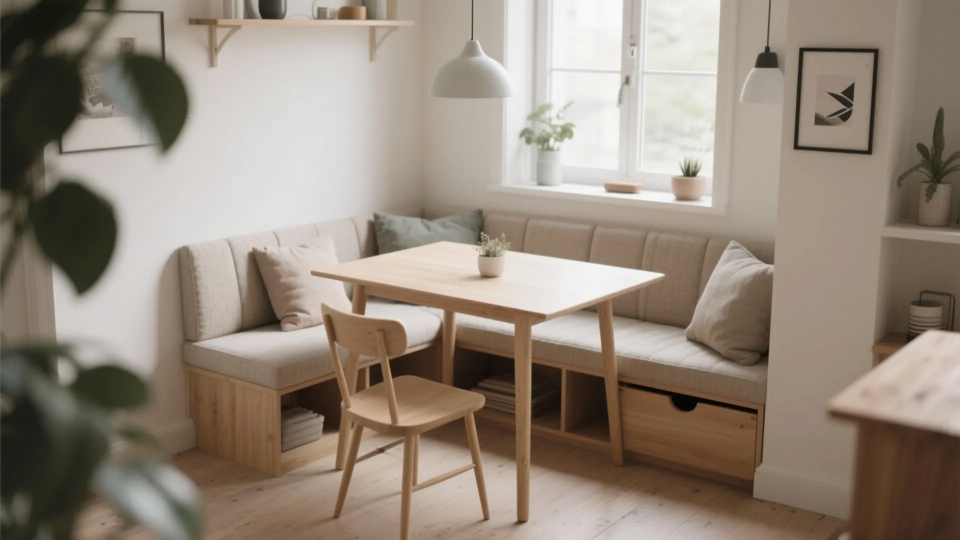 2. Bench Seating with Storage