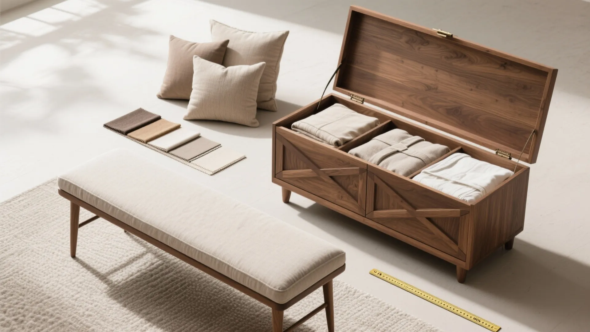 4. Multi-functional benches and storage seating