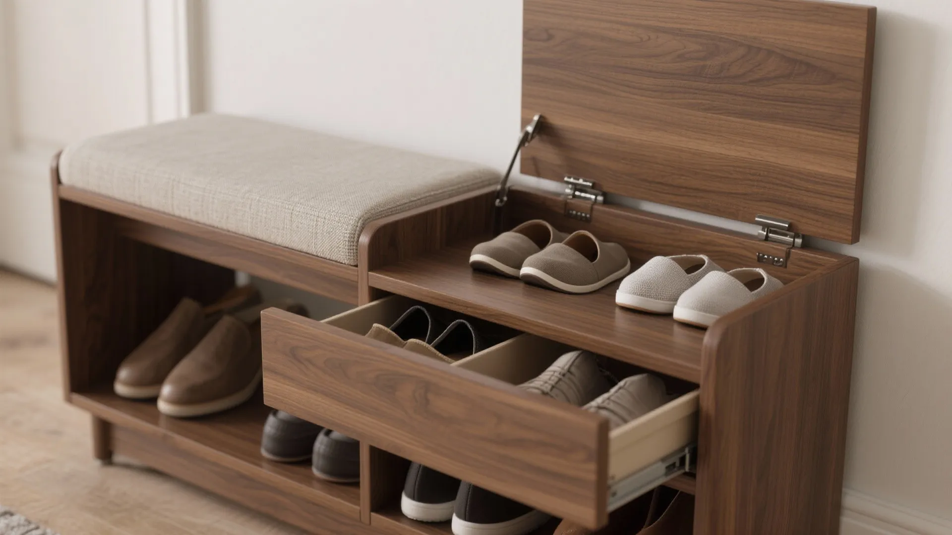 Compact Seating and Hidden Drop Zones