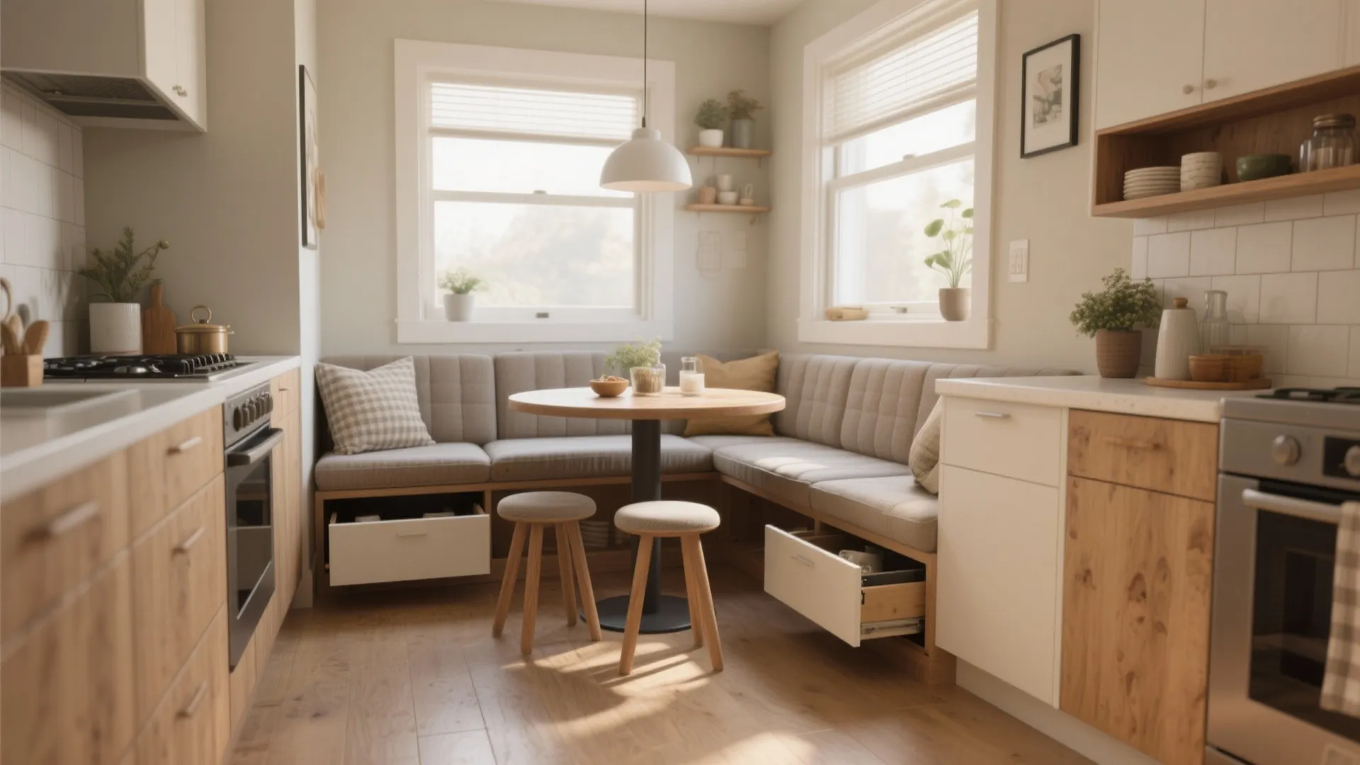 4. Multi-purpose seating with storage