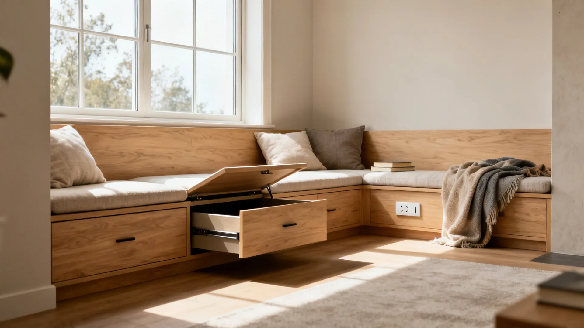 Built-in Storage That Doubles as Seating