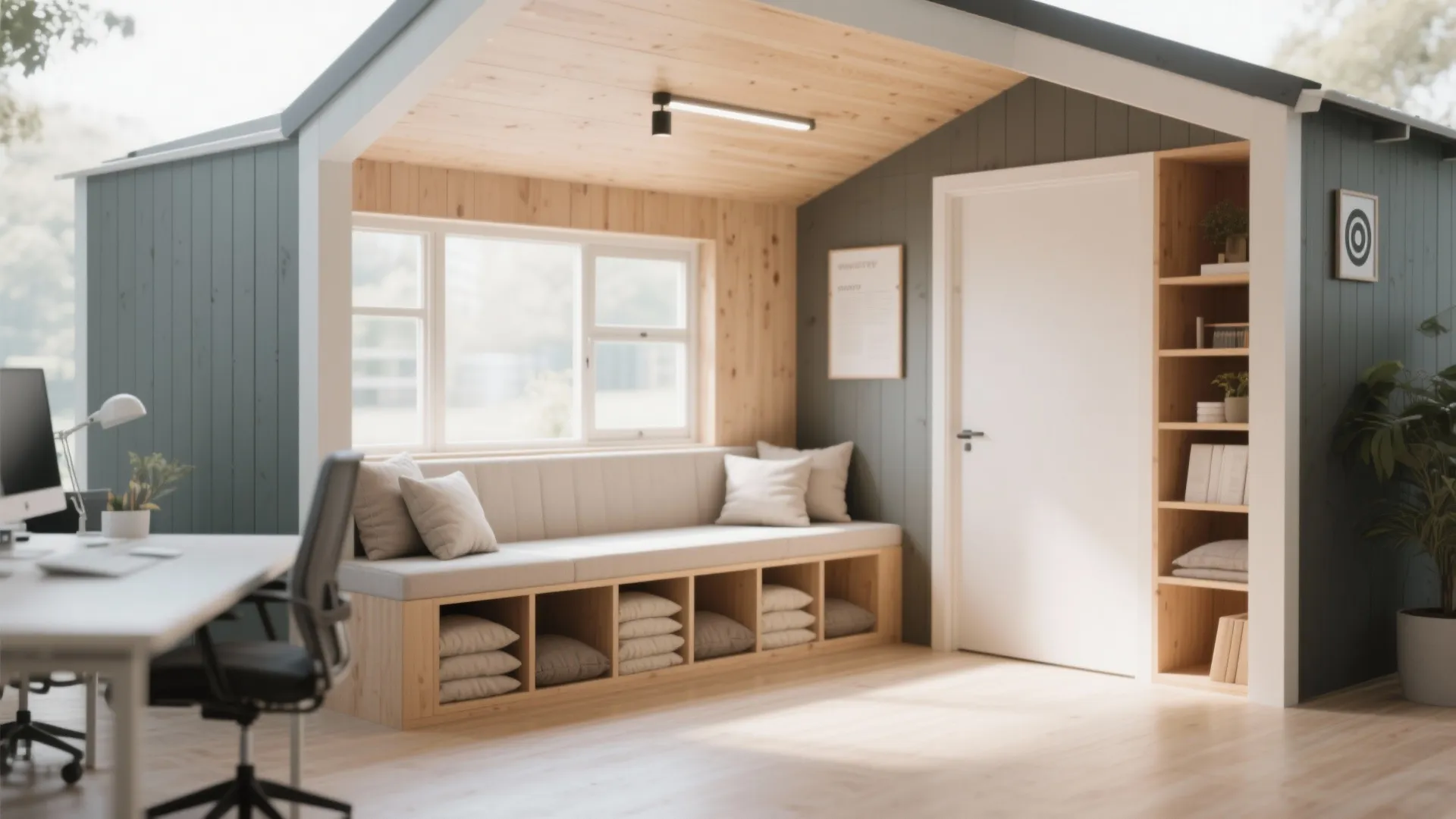 5. Built-in Bench with Storage