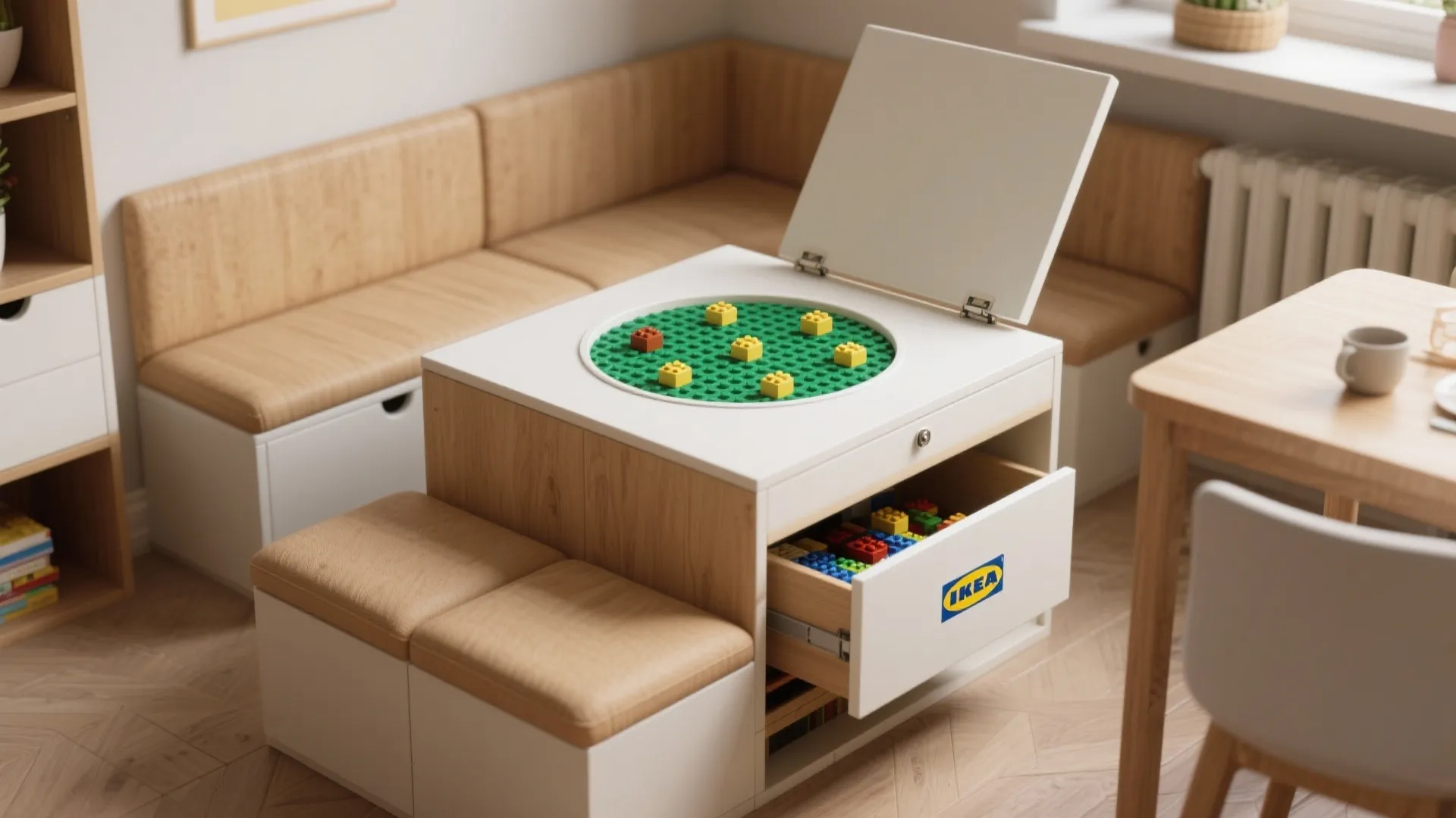 3. Convertible Bench-and-Table Combo