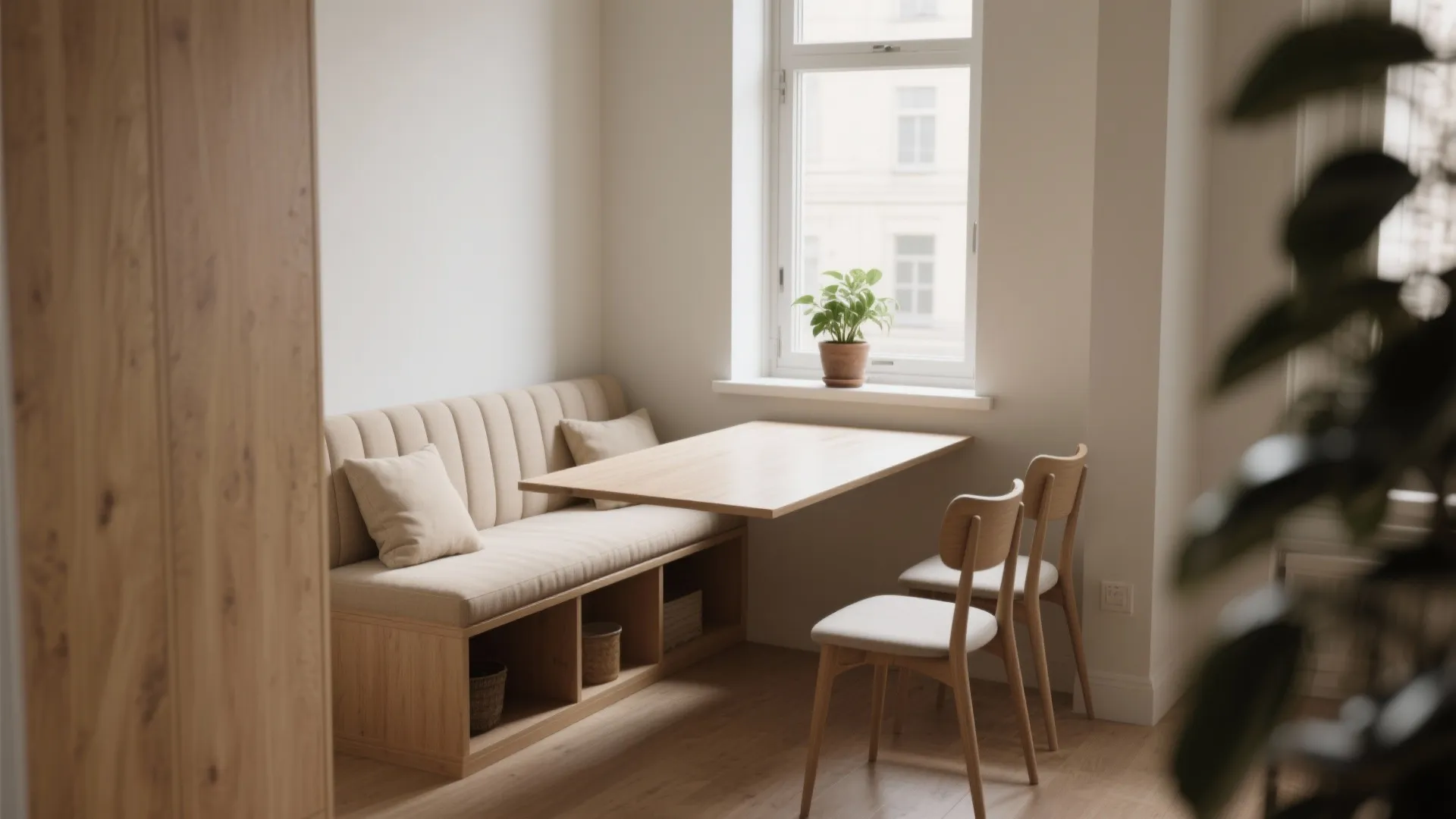 2. Bench + Table Combo for Tight Rectangles