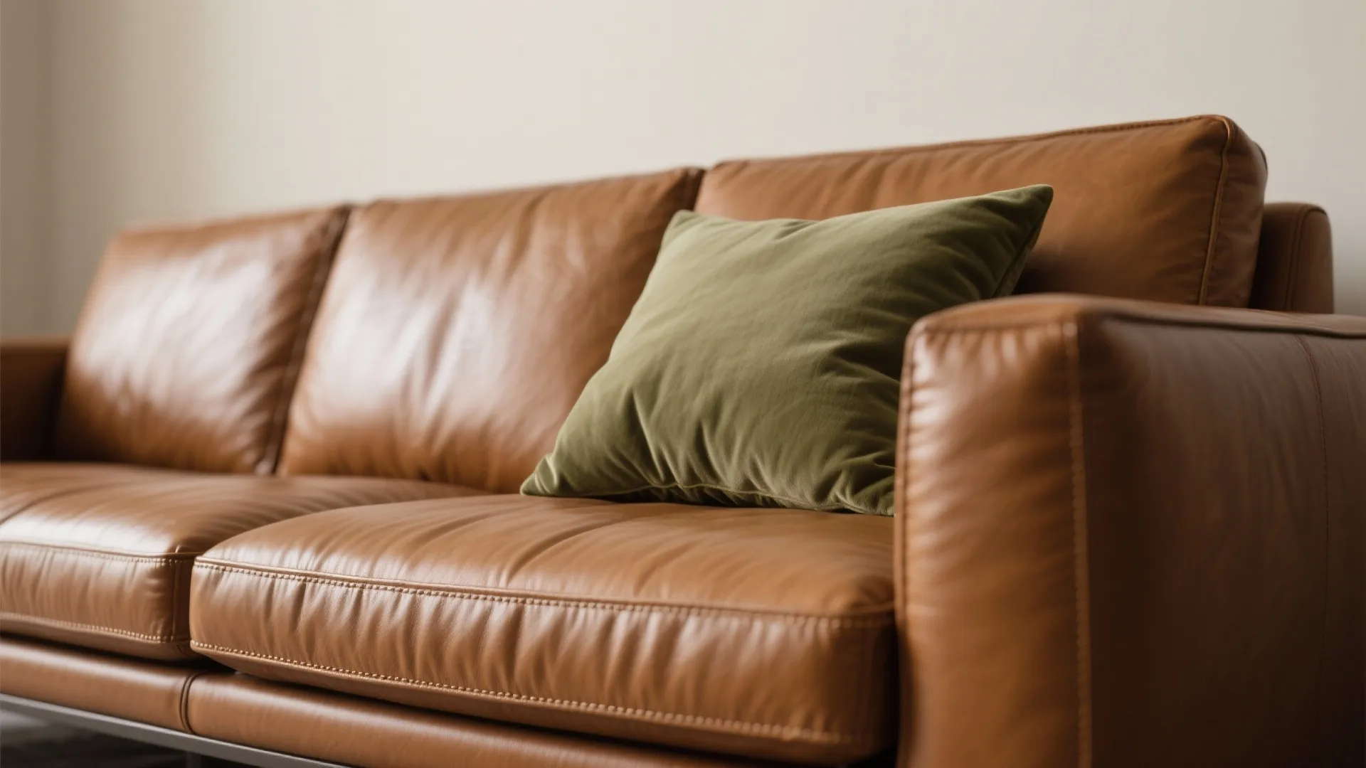 Bench seat cushion with tight-back design