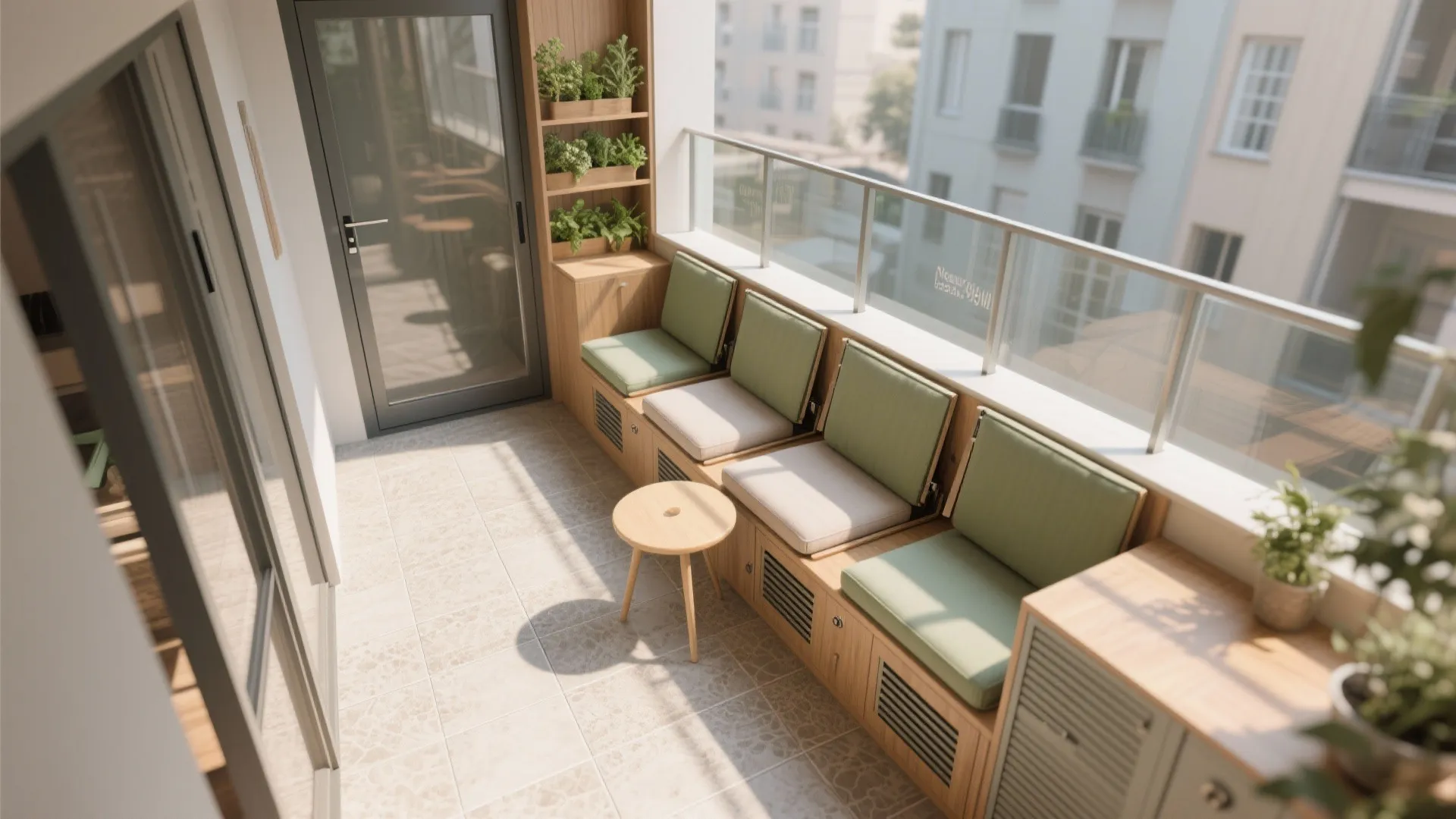 Compact Seating With Built-in Storage