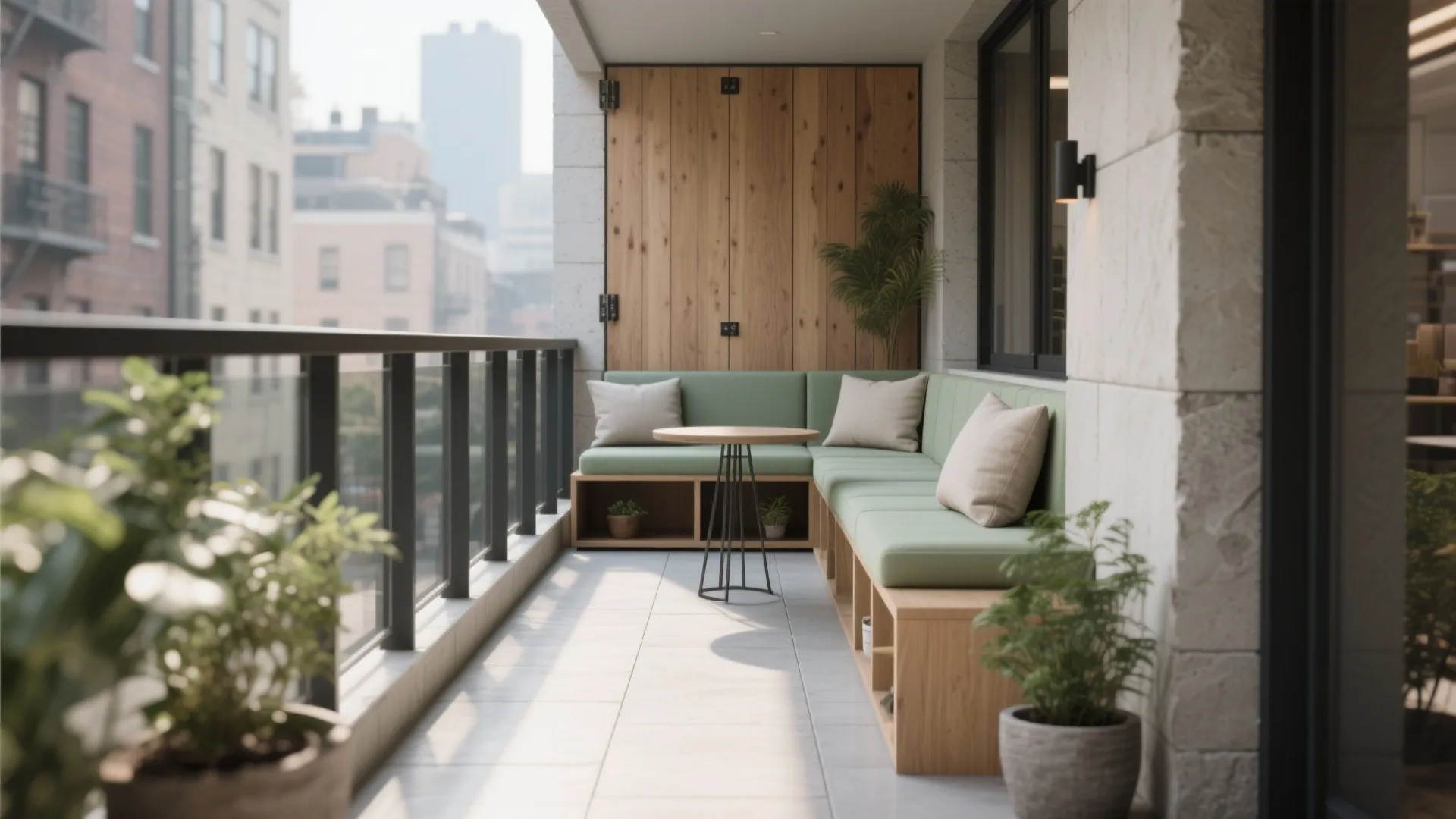 Built-In Benches with Hidden Storage