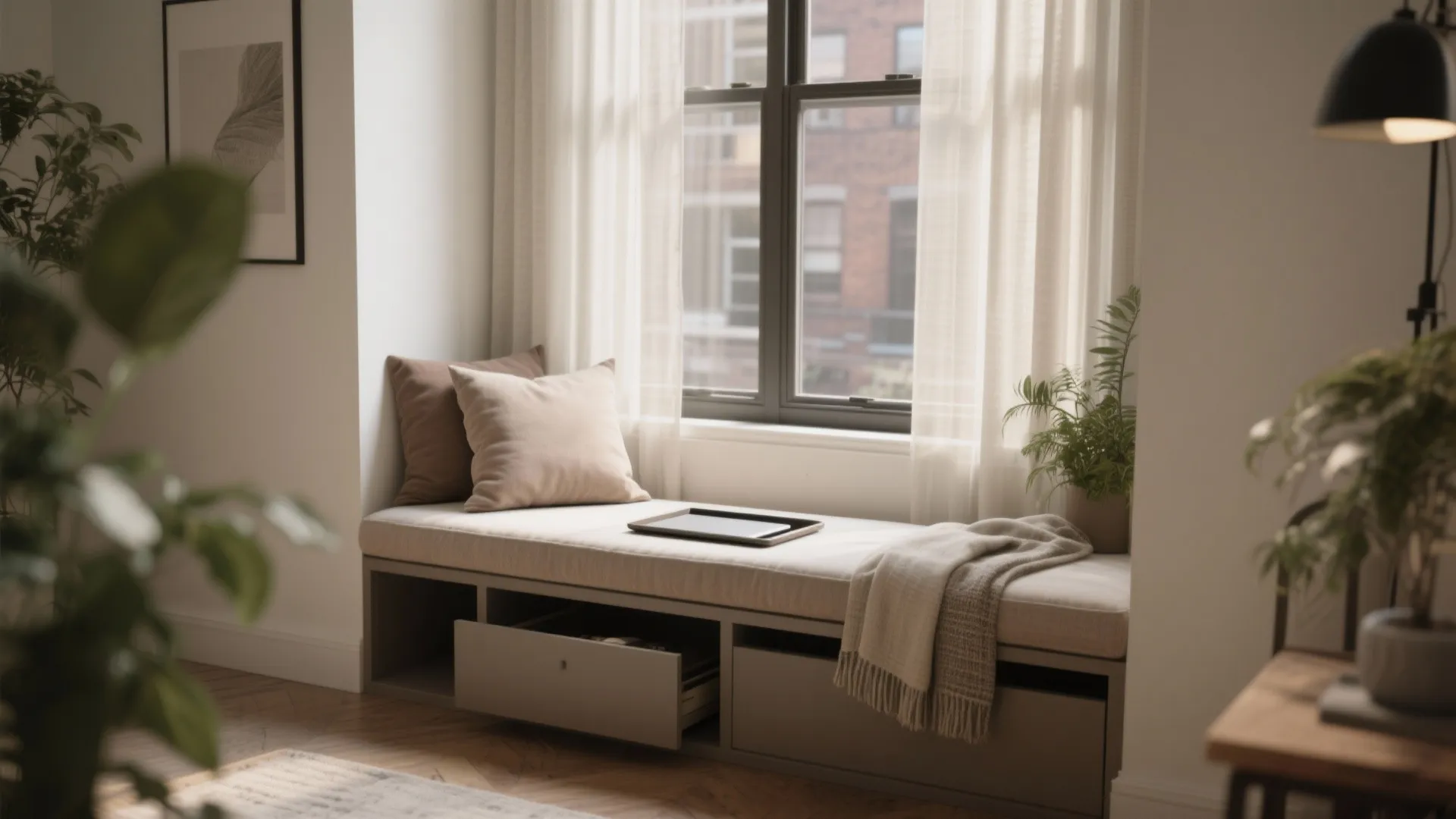 Bench Ottomans Under the Window (Hello, Daybed Vibes)