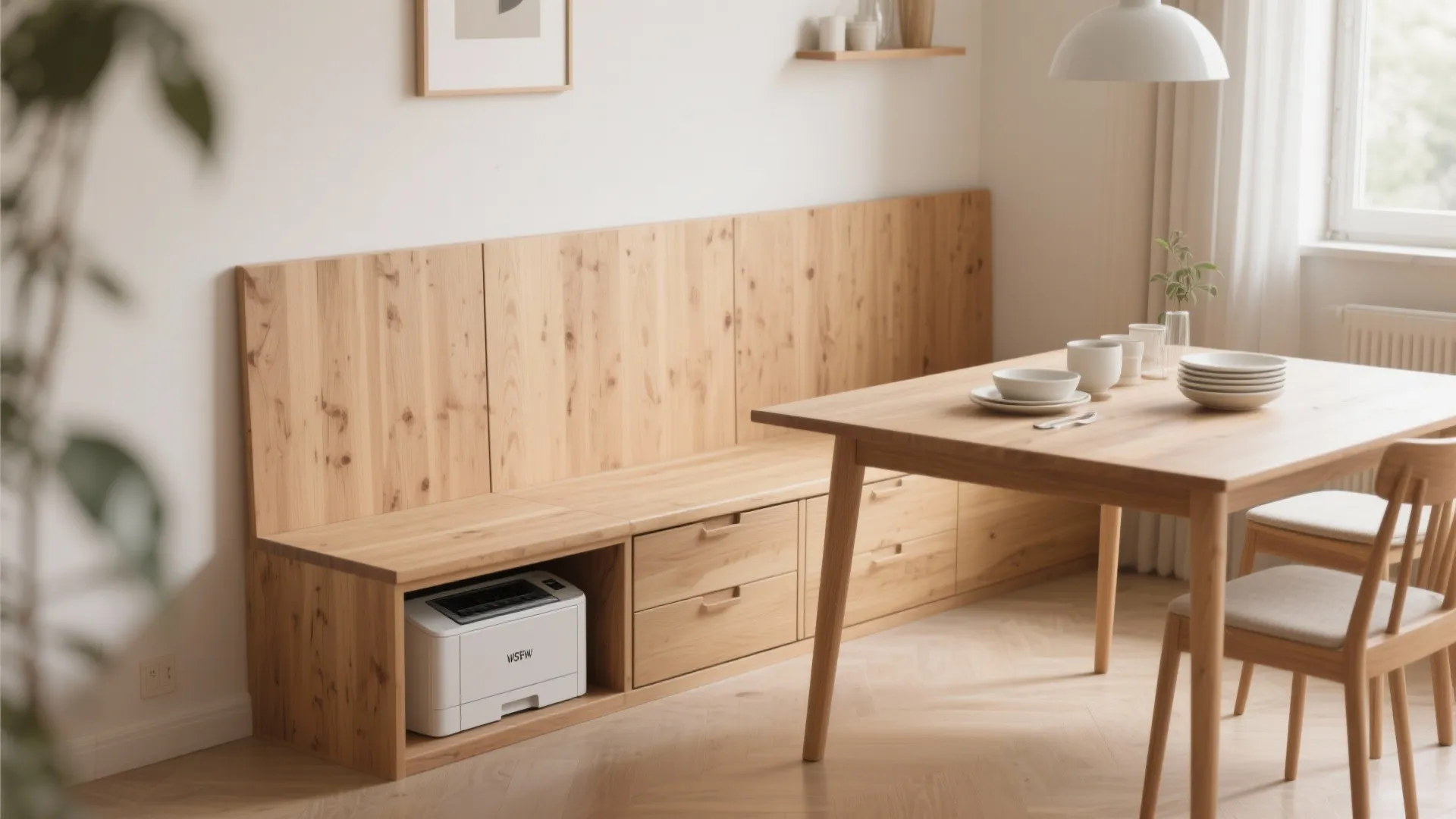 8. Built-in Benches with Drawers