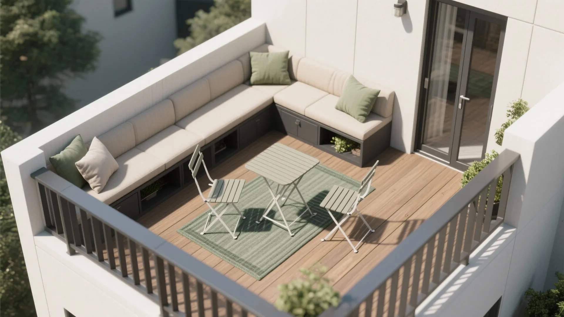 Built-In Benches, Folding Furniture, and Smart Zoning