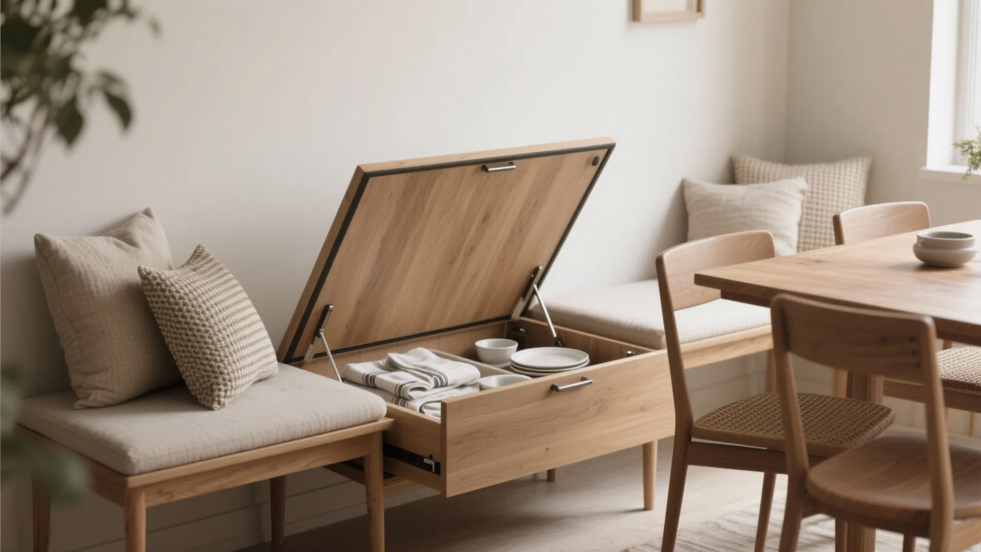 2. Use Benches with Hidden Storage