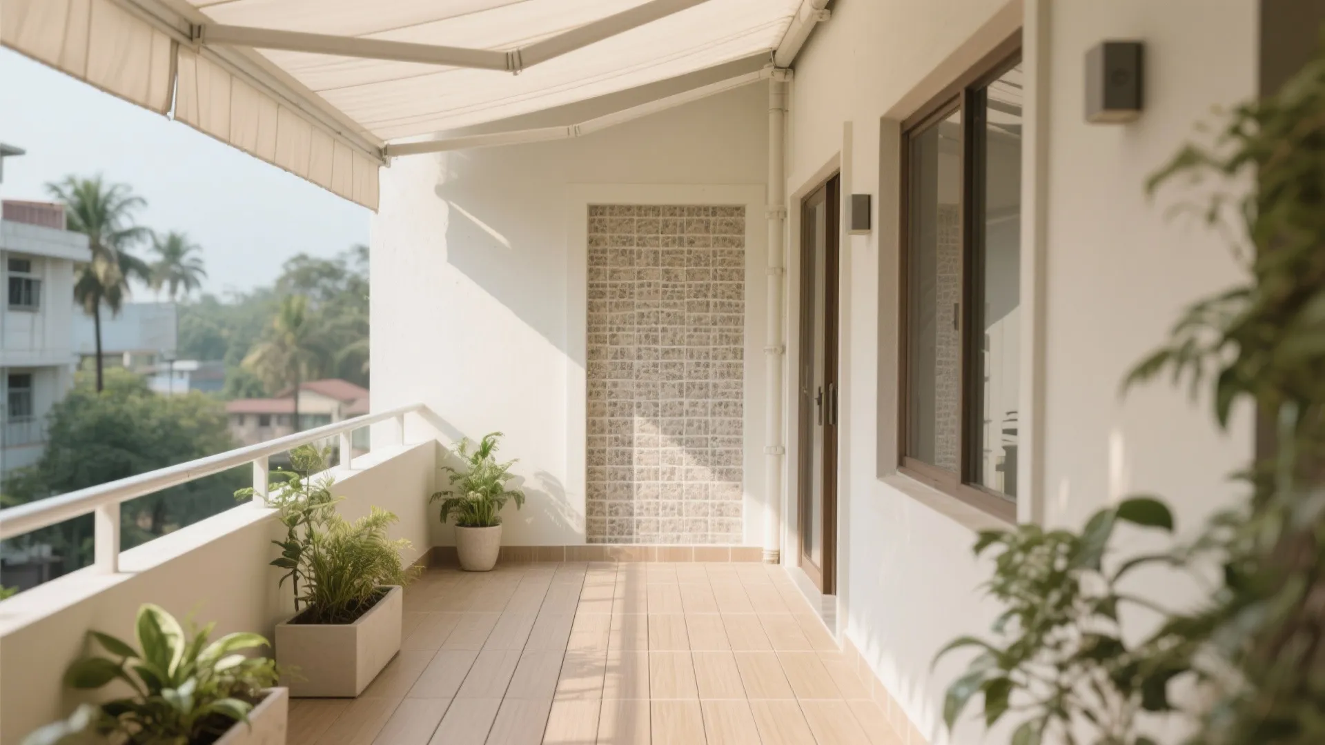 Materials that survive Bengaluru: composites, ceramic, and shade fabric