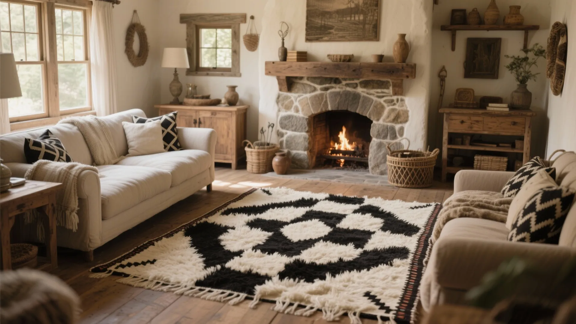 10. Shaggy Moroccan Beni Ourain