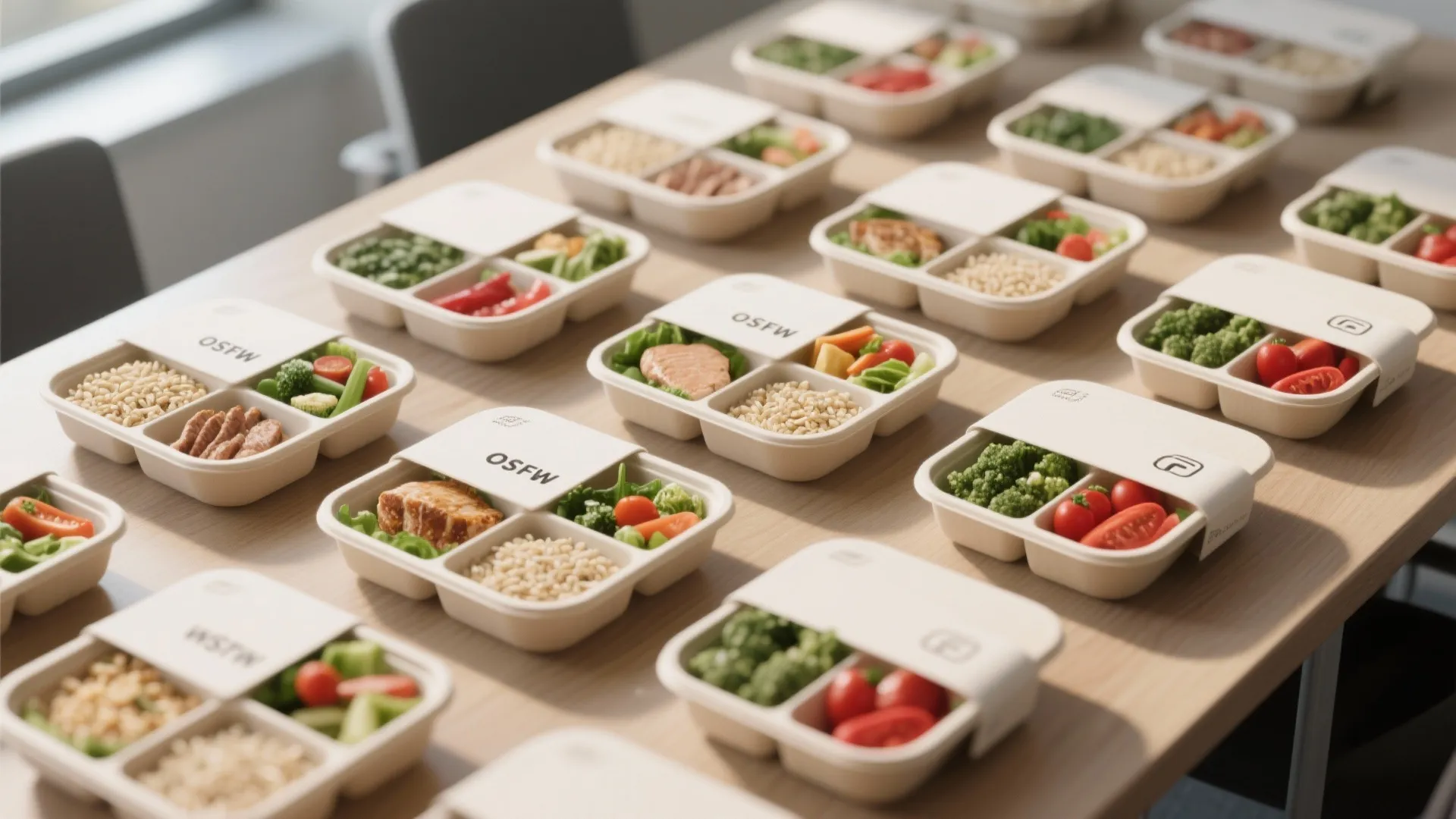 2. Bento-Style Individual Boxes