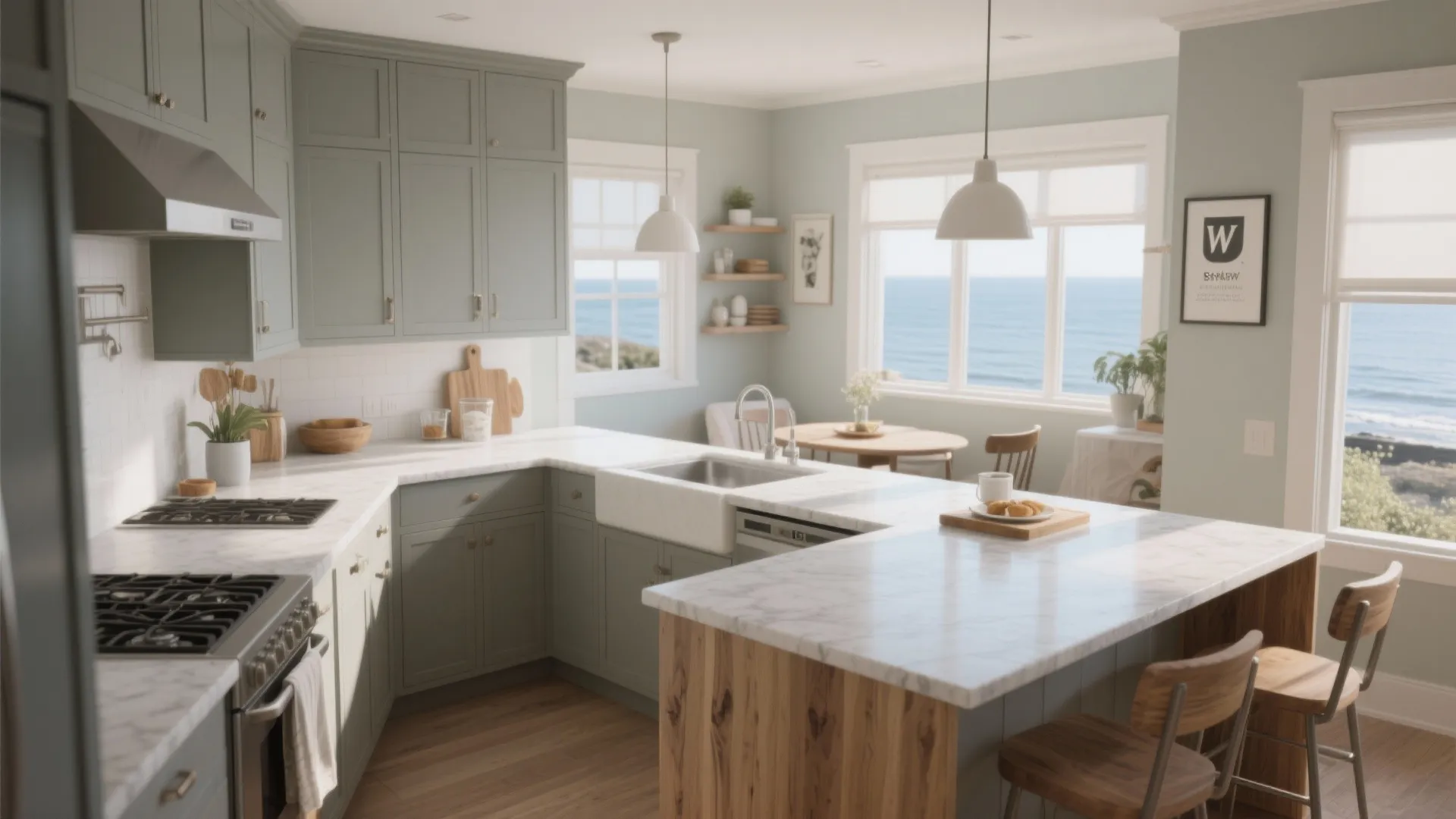 Compact L-shaped layouts that live large