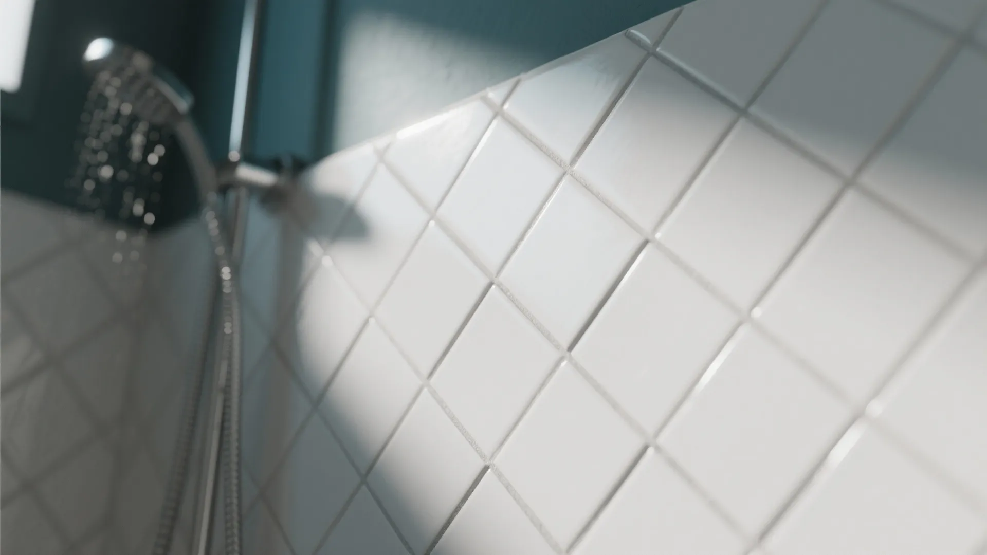 5. Beveled White Metro Tiles