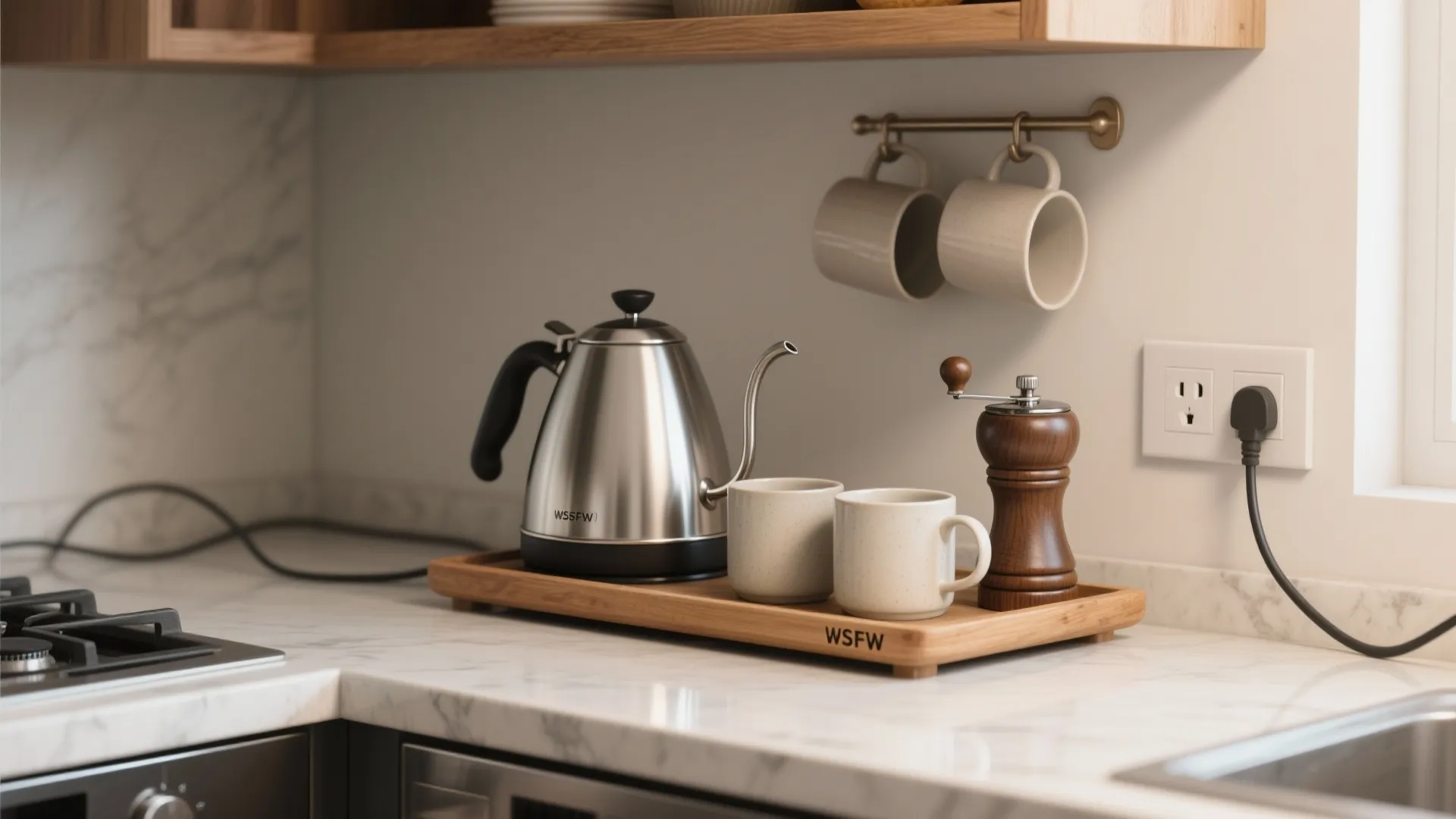 1. A curated corner: the beverage station