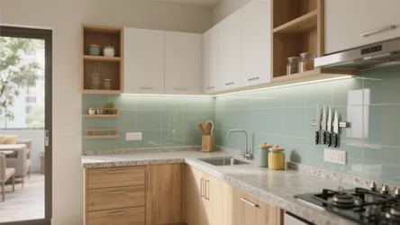 2 BHK Flat in Bhopal: 5 Smart Kitchen Design Ideas