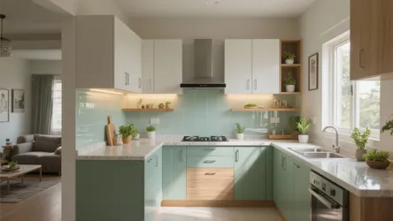 3 BHK Flat in Bhubaneswar: 5 Smart Kitchen Design Ideas