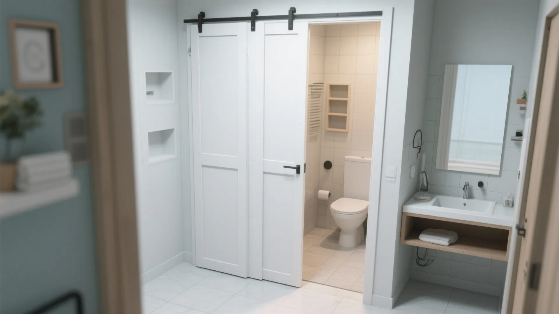 3. Bi-Fold Doors for Compact Openings