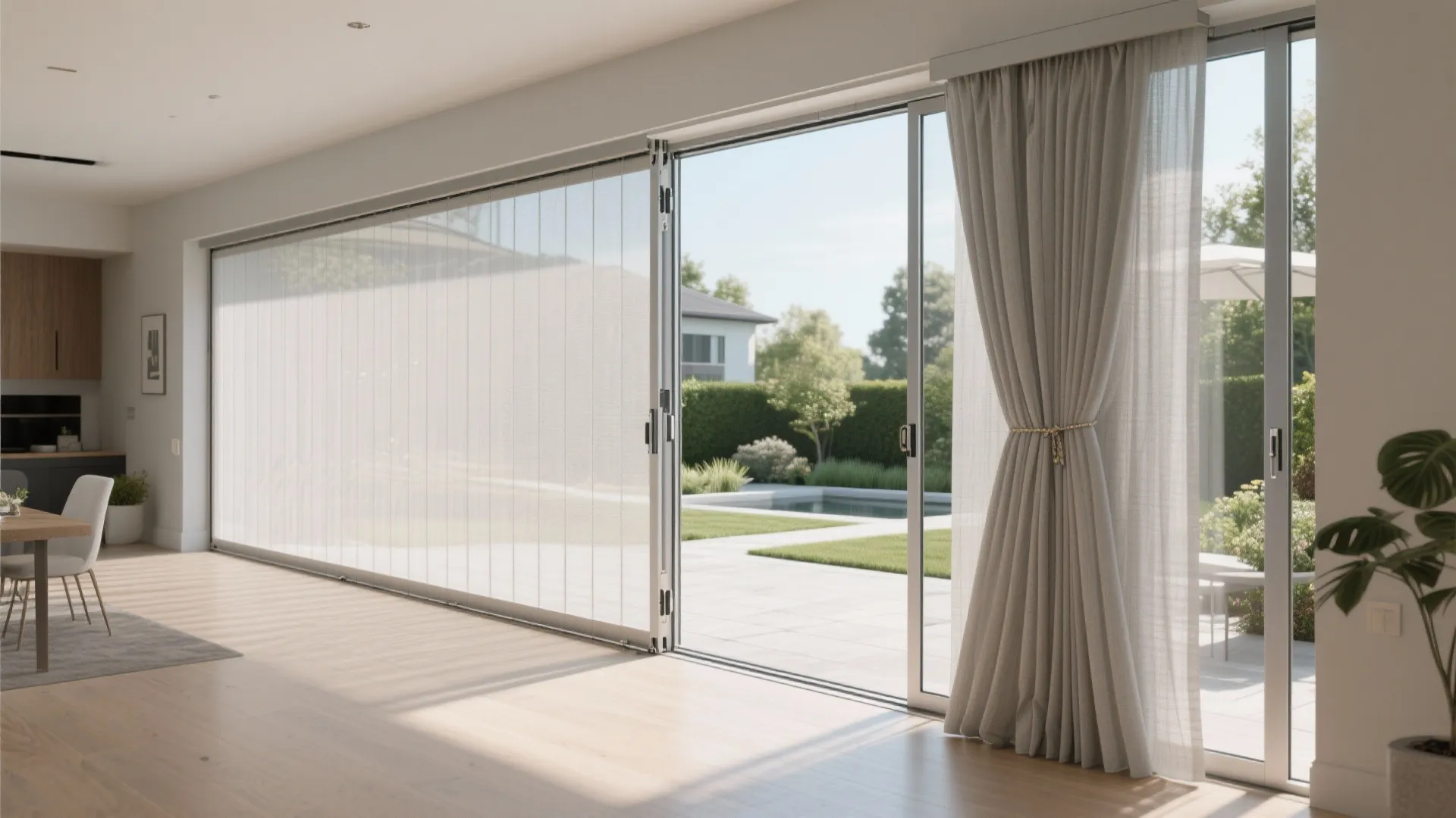 3. Wide opening? Try bi-fold retractables