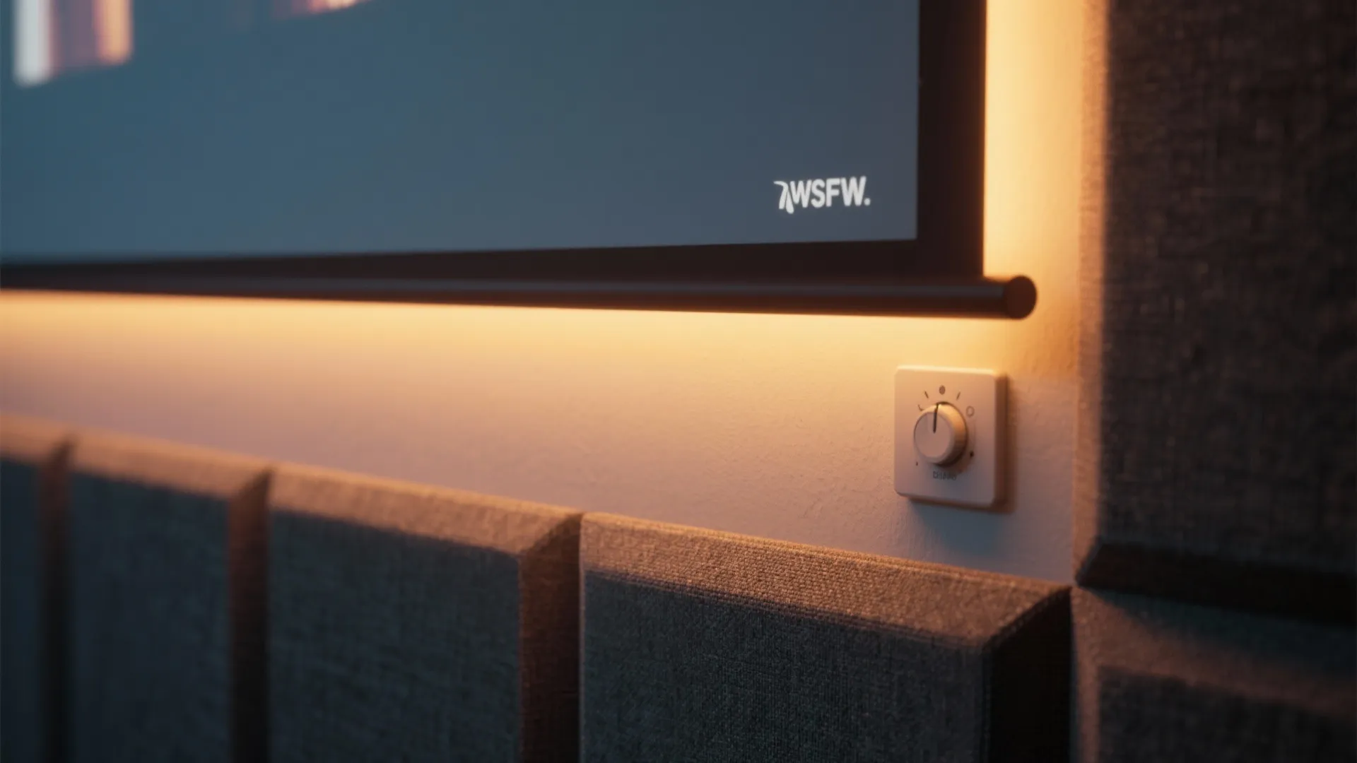 4. Add ambient bias lighting and acoustic tweaks