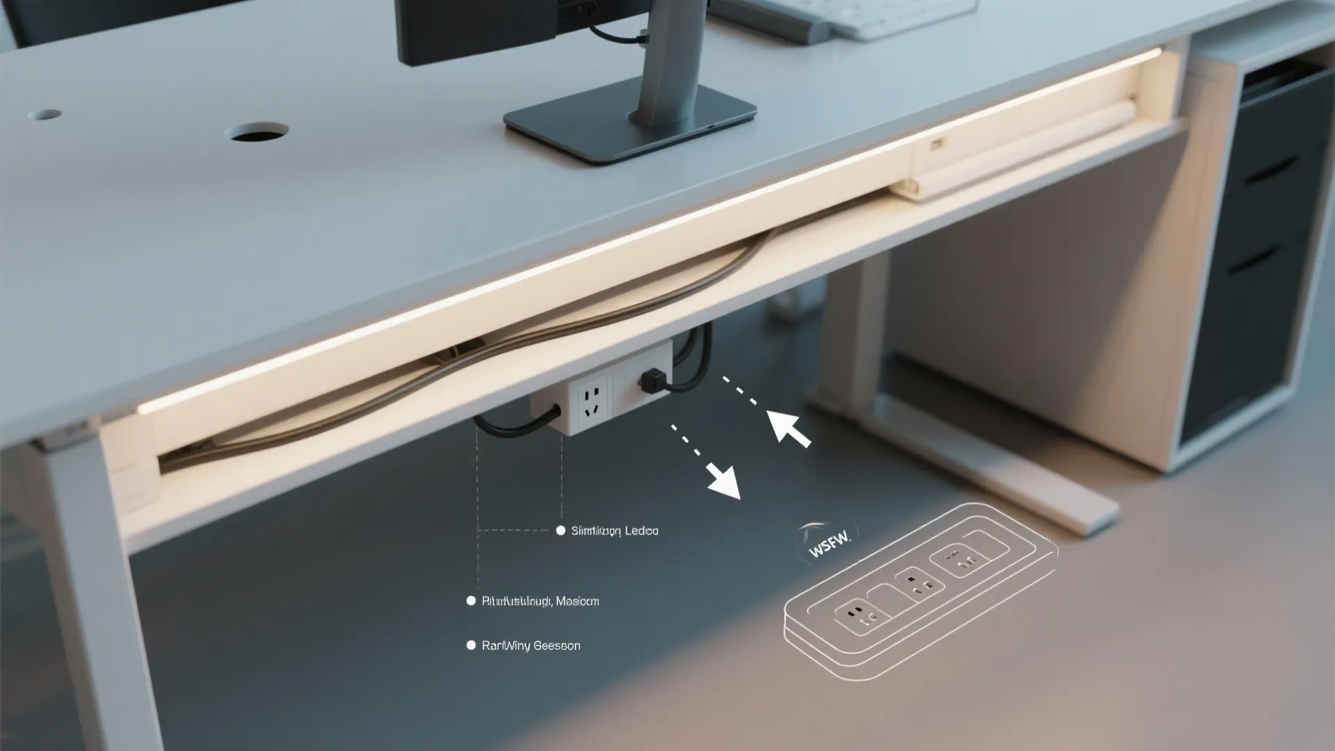 LED Bias Lighting + Monitor Arm Ergonomics