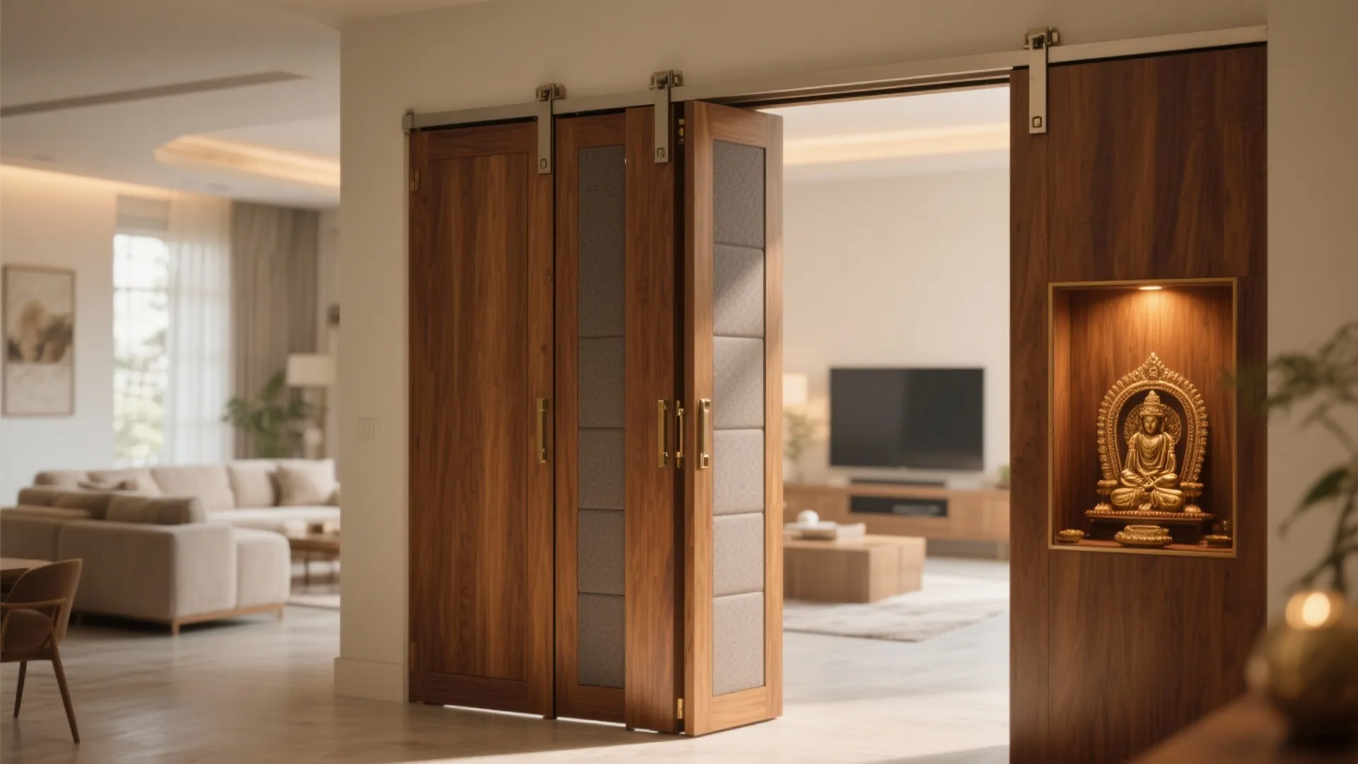 Bi-Fold Doors with Acoustic Core