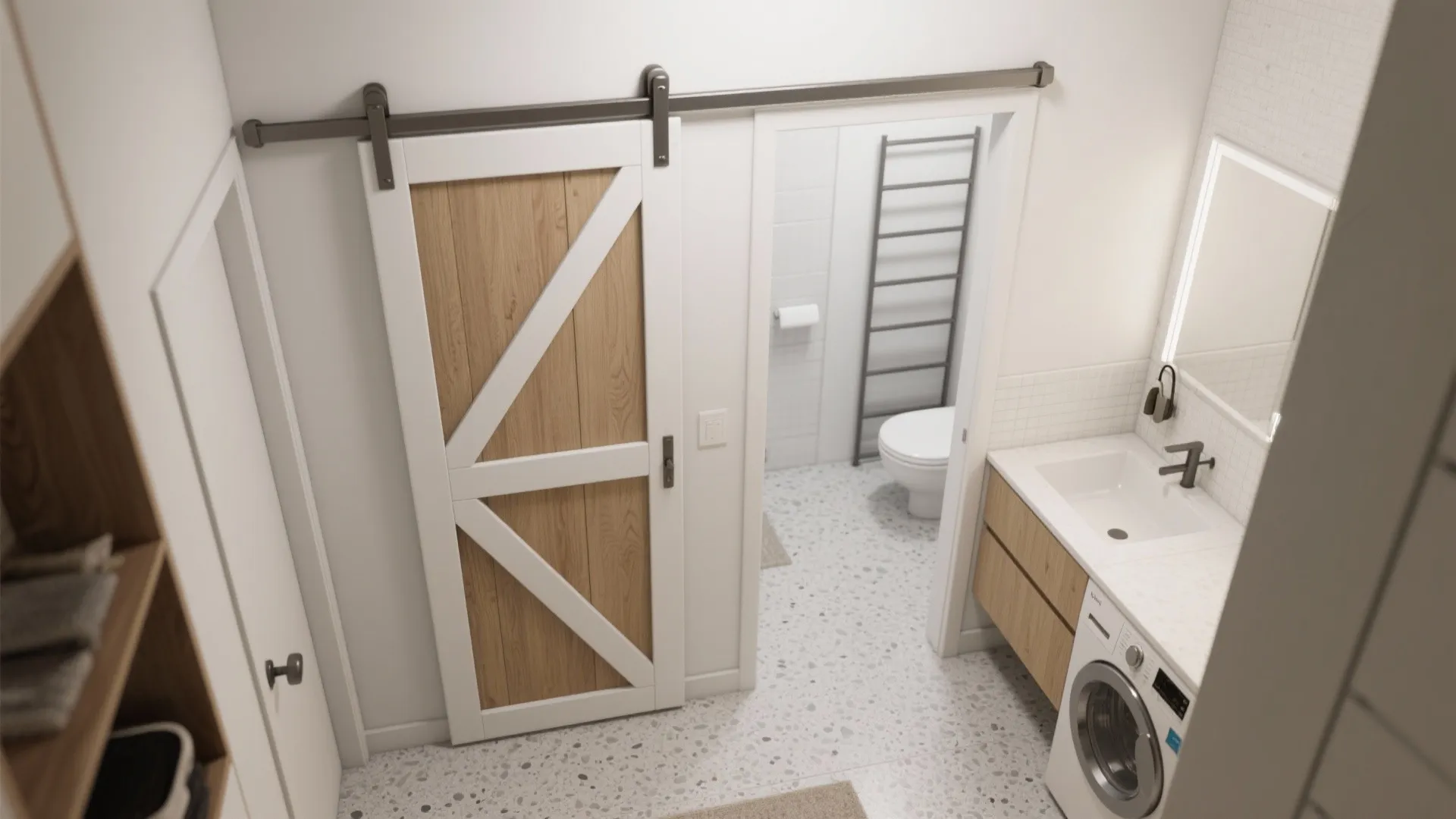 Bi-Fold Barn Door for Tight Openings