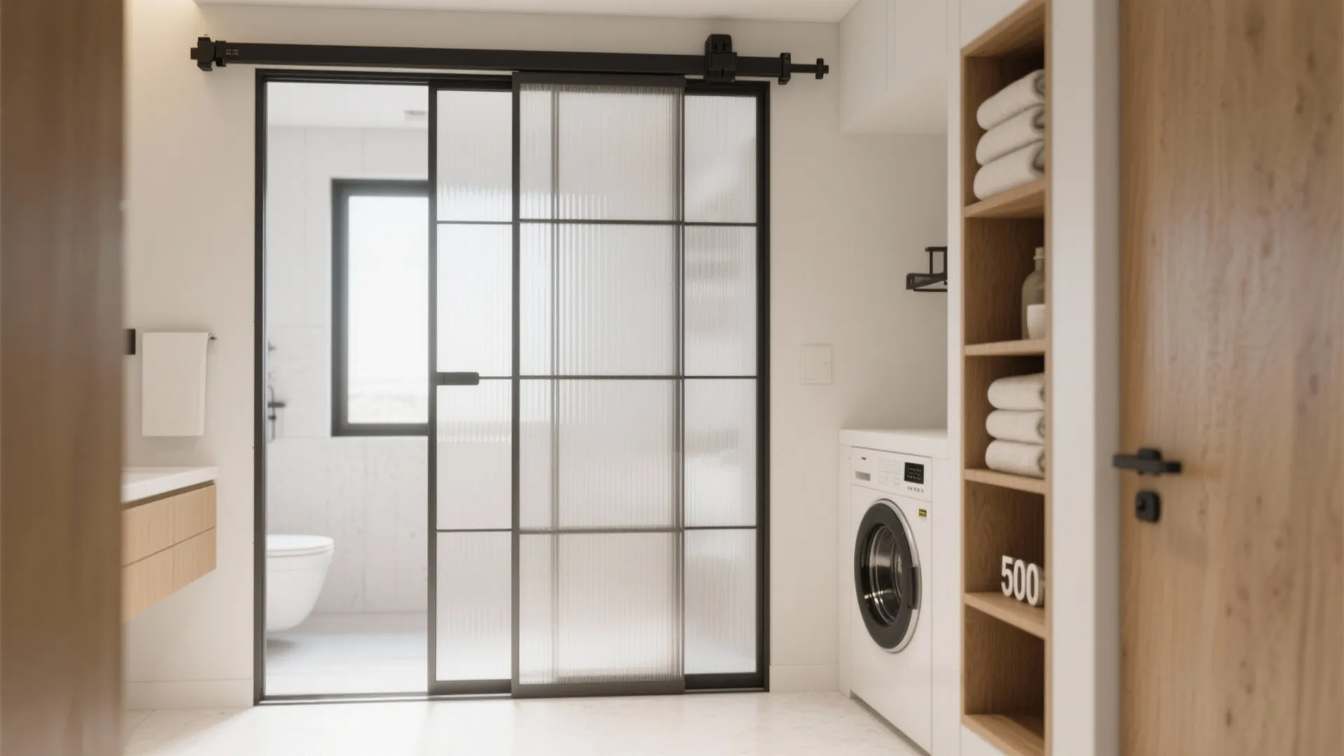 Bi-Fold or Accordion Doors for Micro Bathrooms
