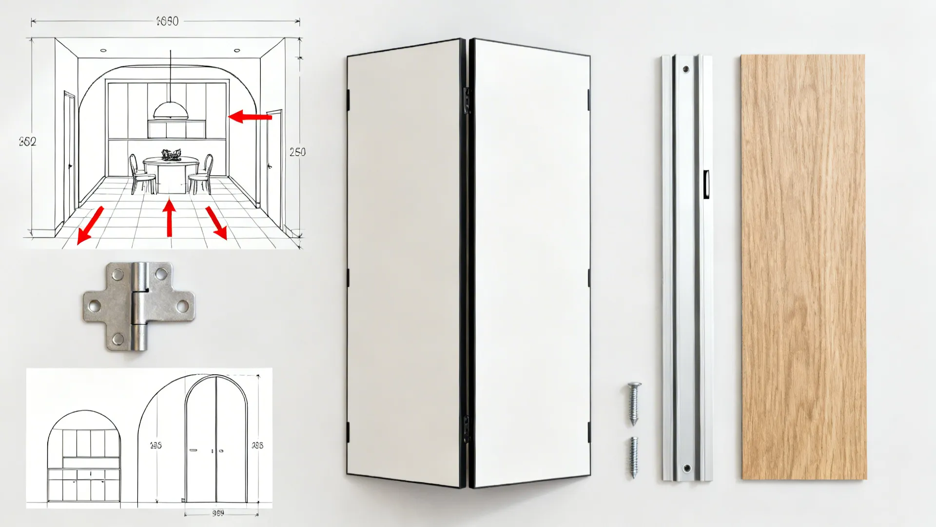 Bonus: Bi-Fold or Accordian Panels for Niche Mandirs