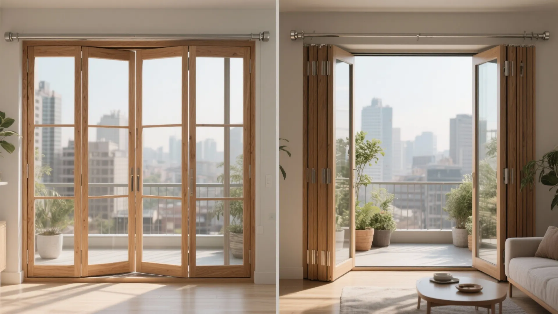 Folding (Bi-Fold) Wood Panels for Wider Openings