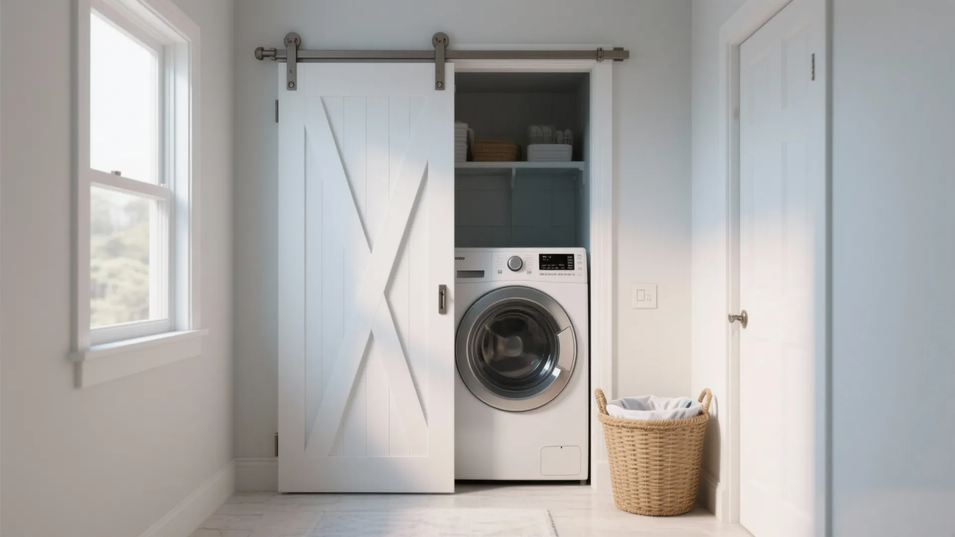 4. Folding or Bi-fold Door — Budget-friendly and flexible