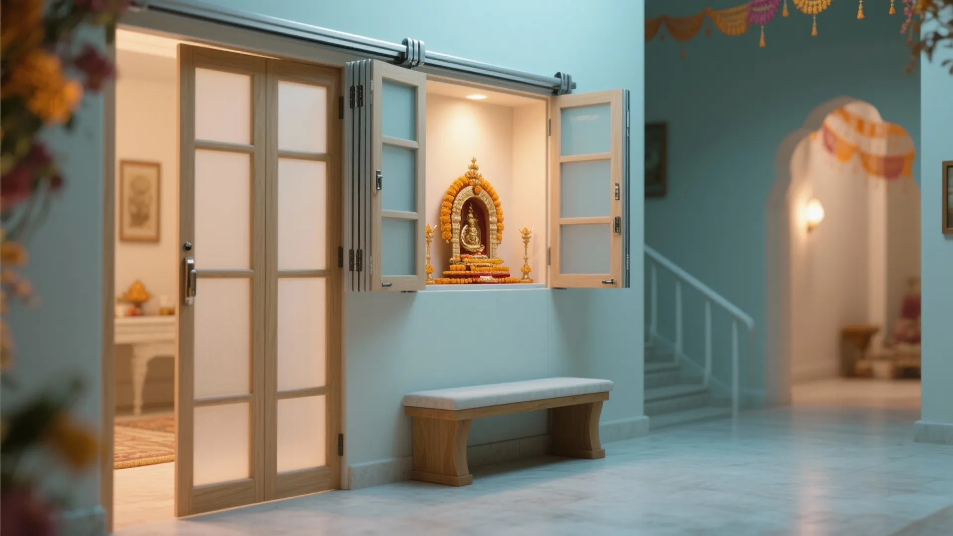 Bi-Fold Doors to Clear the Aarti Zone