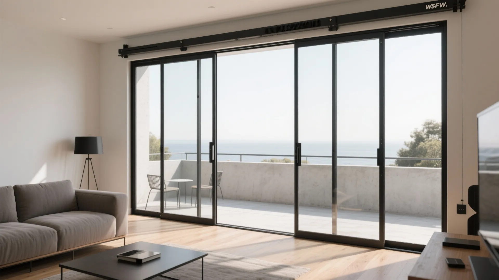 Bi-fold double doors for wide openings