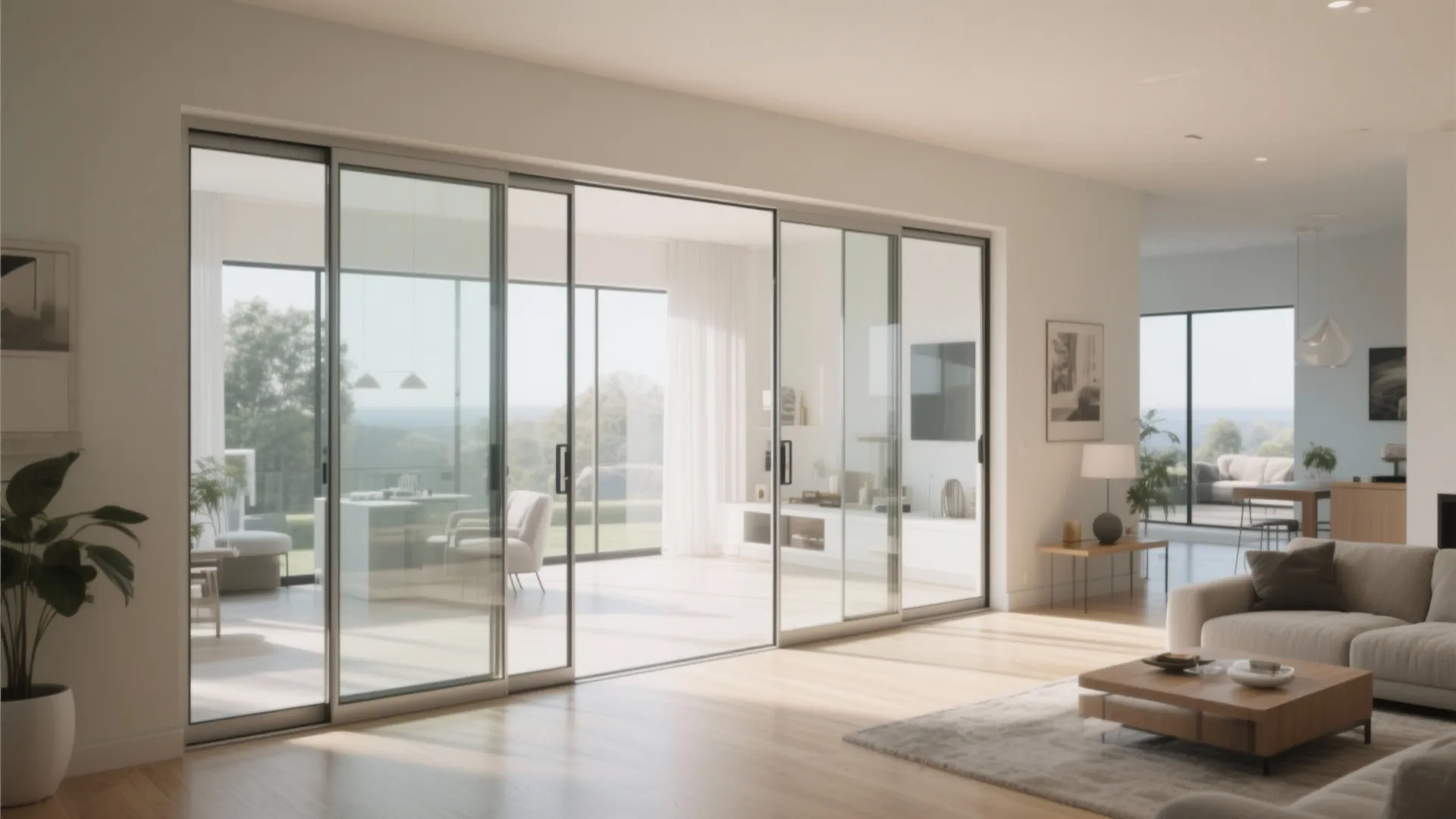 Bi-Fold Glass Panel Doors